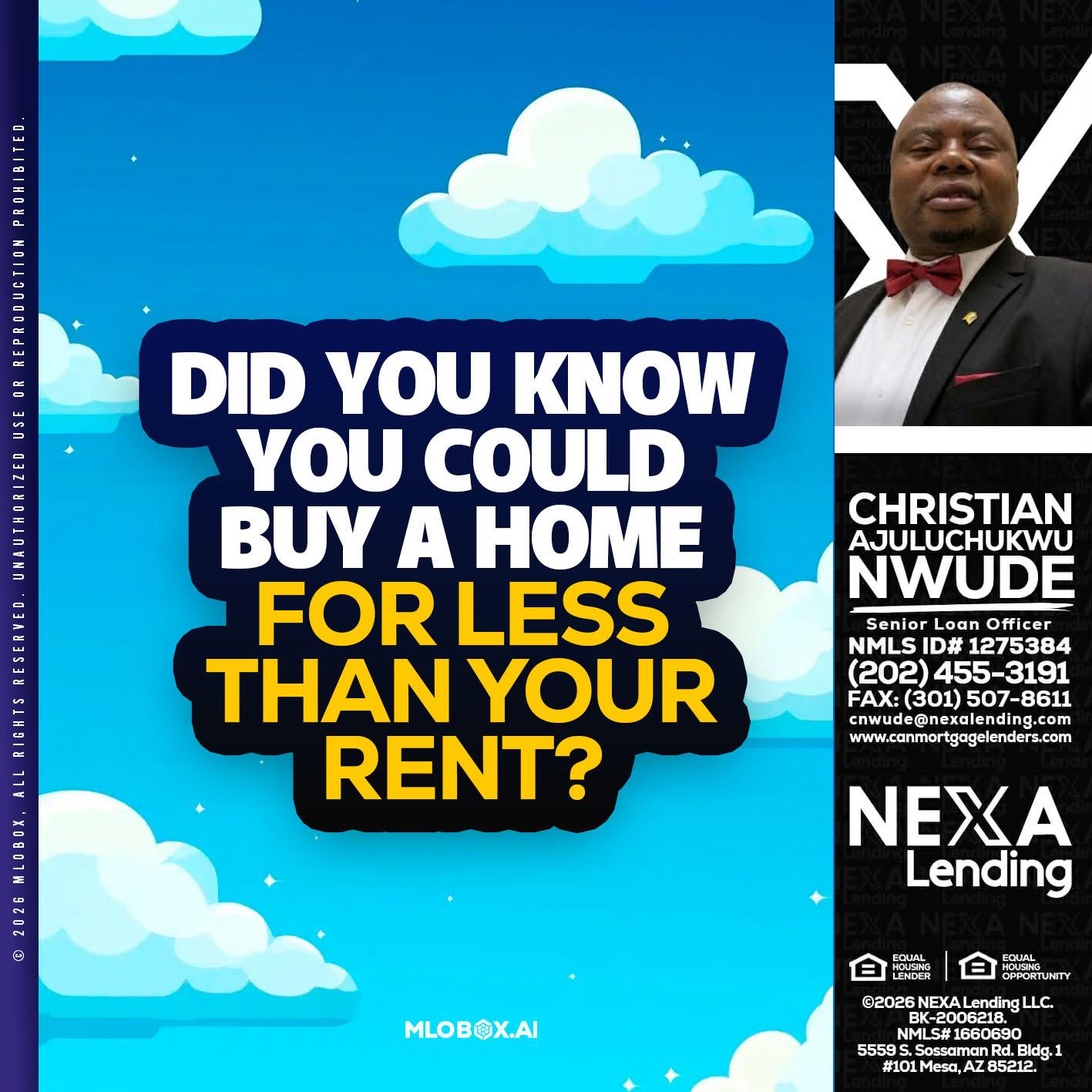 DID YOU KNOW - Christian AJuluchukwu Nwude -Senior Loan Officer
