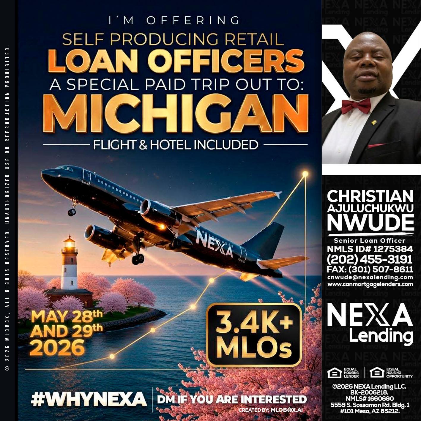 MICHIGAN TRIP - Christian AJuluchukwu Nwude -Senior Loan Officer