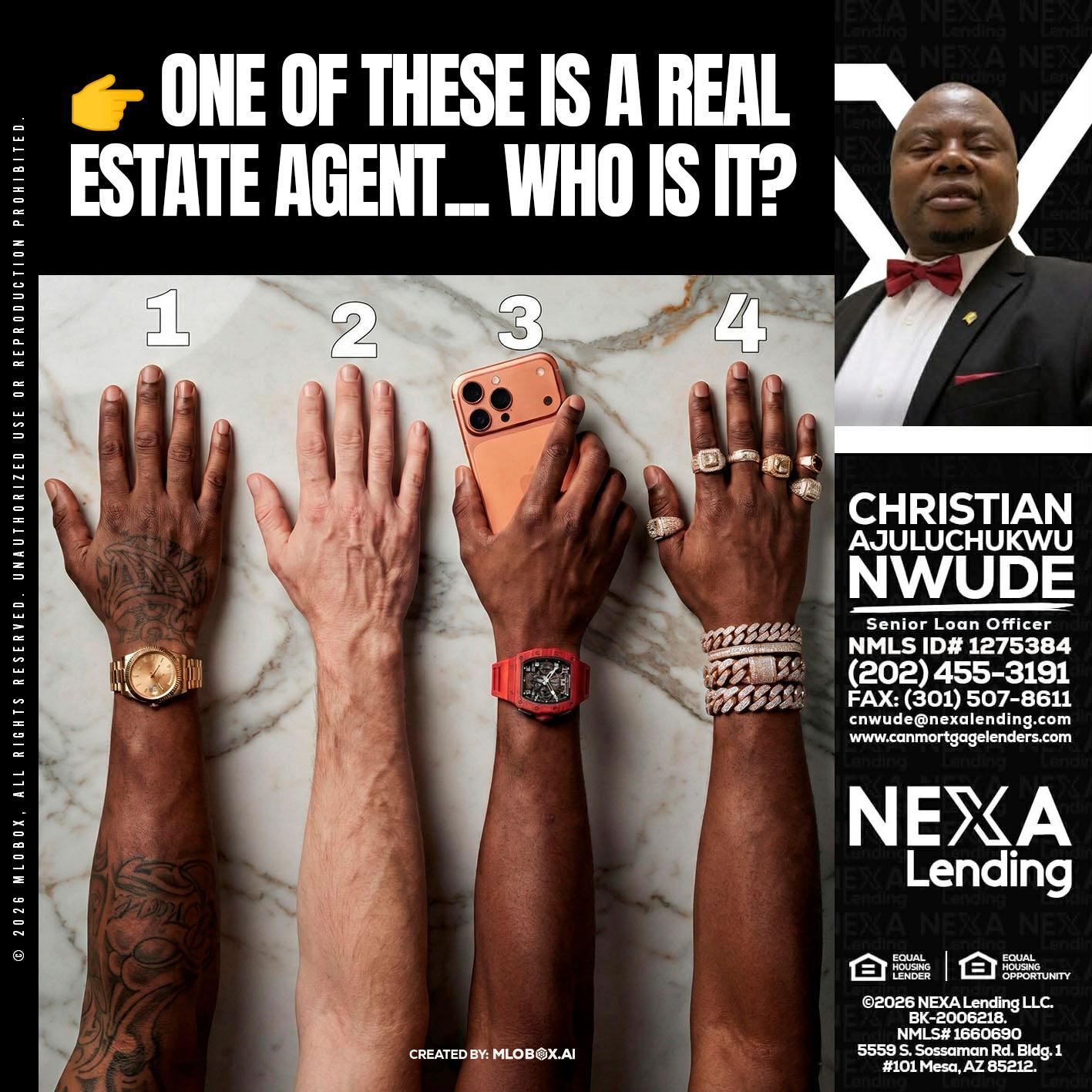 ONE OF THESE - Christian AJuluchukwu Nwude -Senior Loan Officer