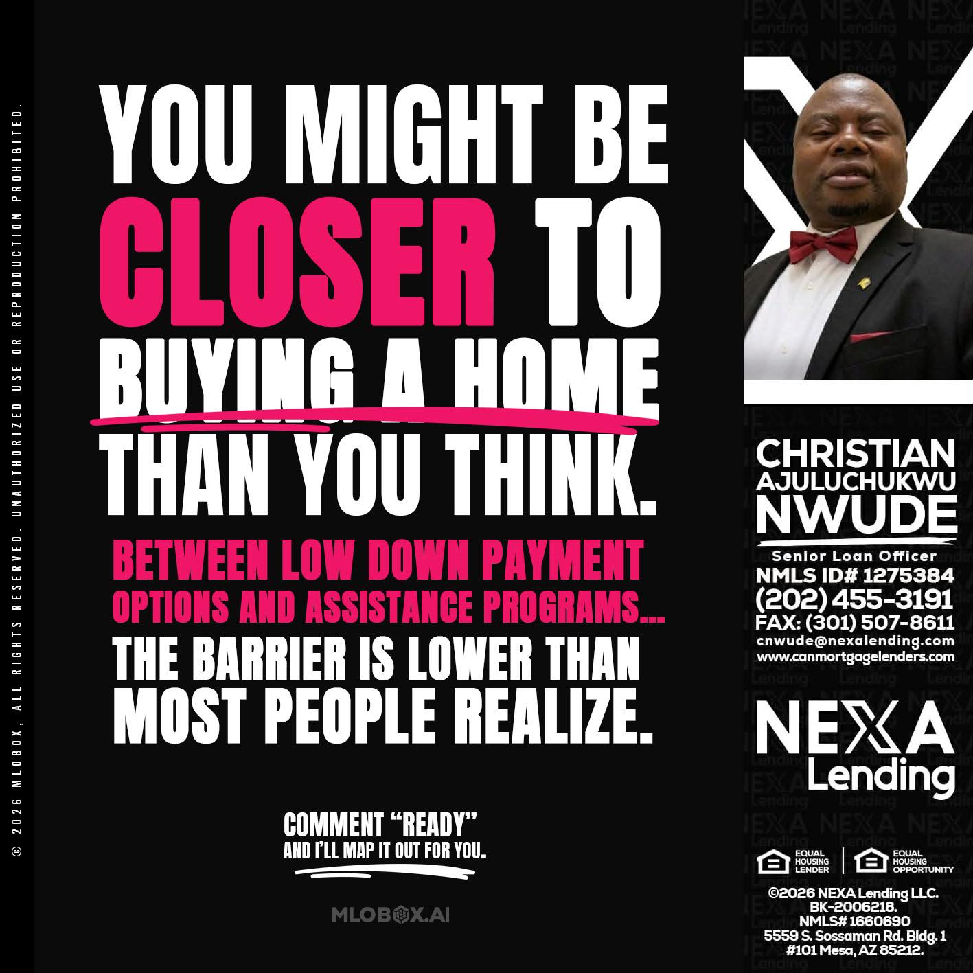 YOU MIGHT BE - Christian AJuluchukwu Nwude -Senior Loan Officer