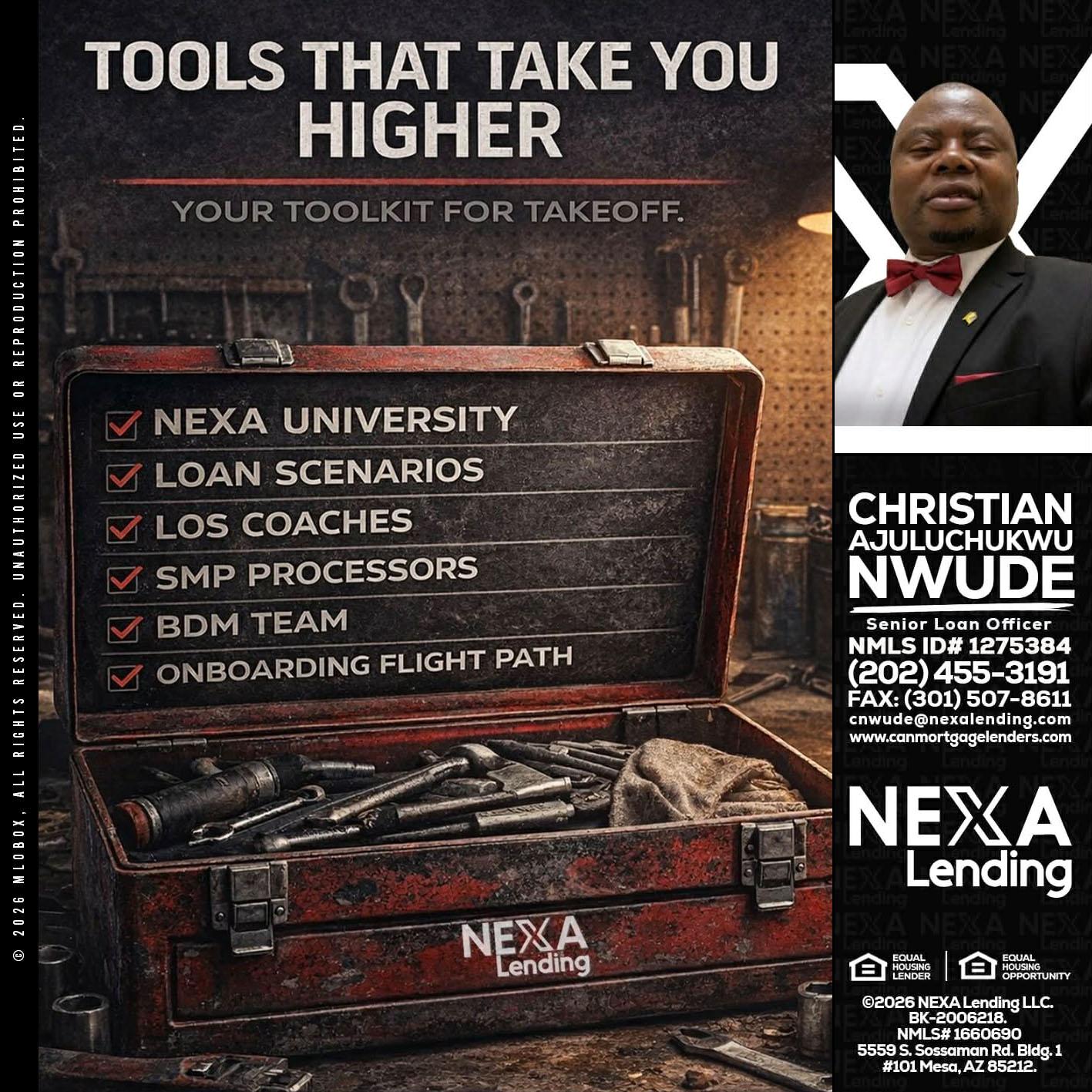 TOOLS THAT - Christian AJuluchukwu Nwude -Senior Loan Officer