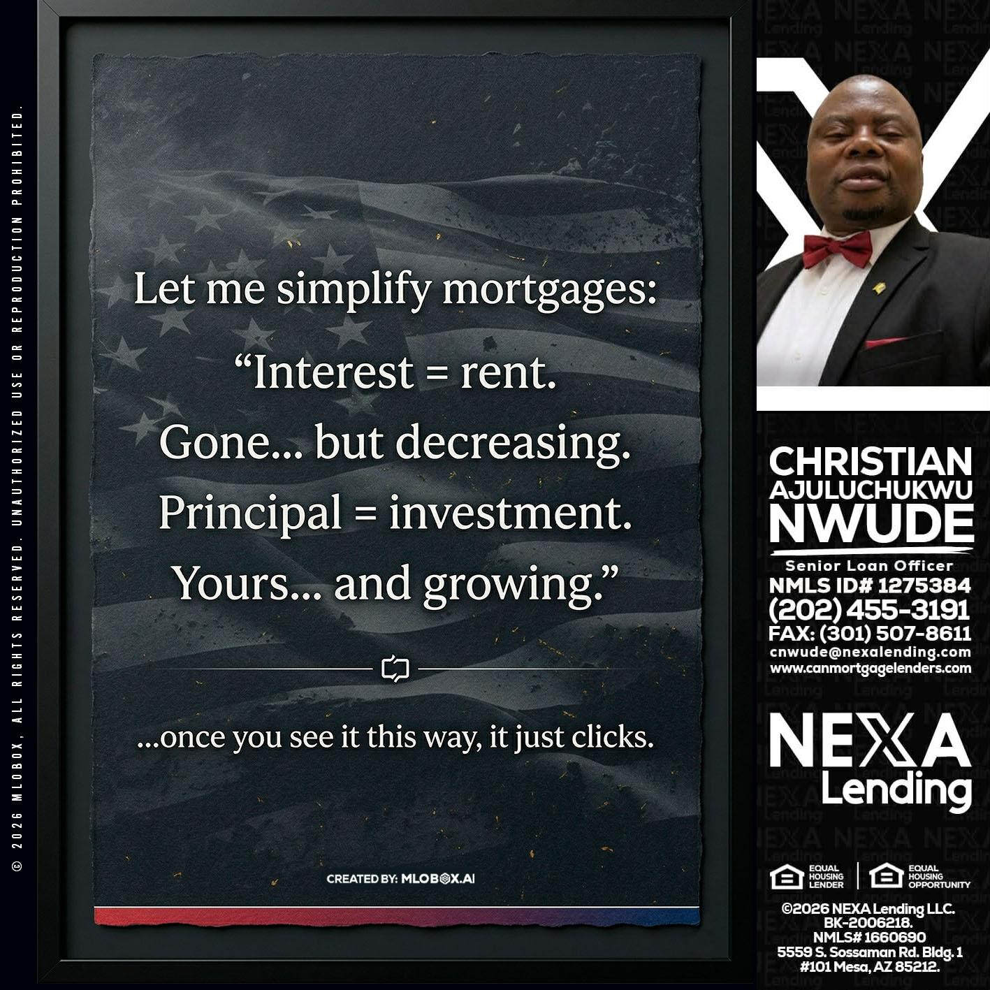 LET ME SIMPLIFY - Christian AJuluchukwu Nwude -Senior Loan Officer