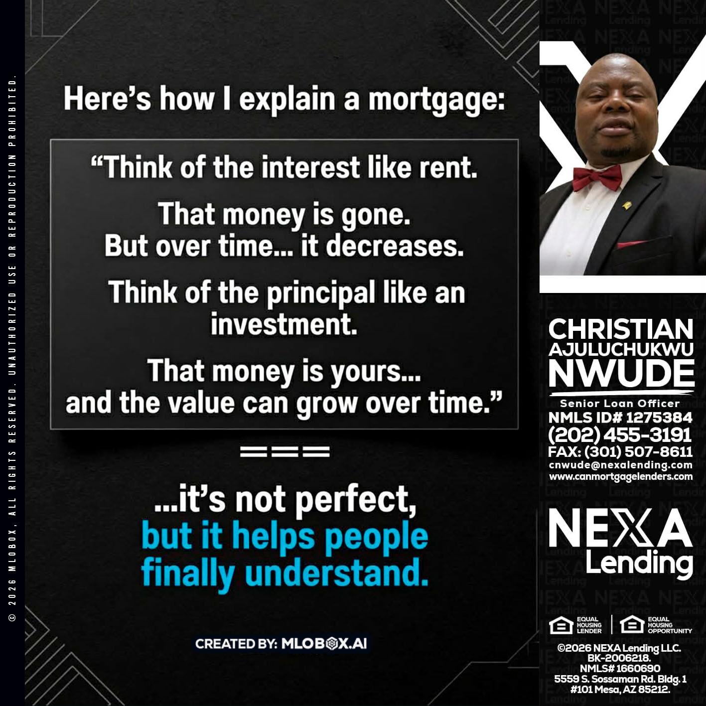 HERES NOW - Christian AJuluchukwu Nwude -Senior Loan Officer