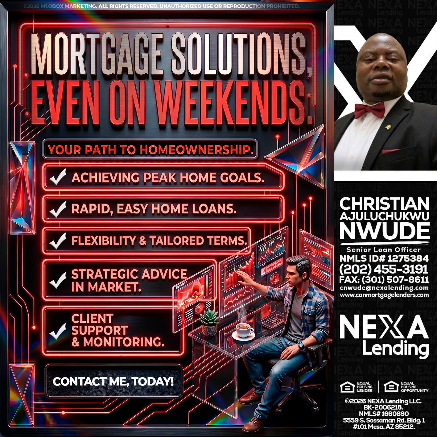 WEEKEND SOLUTIONS - Christian AJuluchukwu Nwude -Senior Loan Officer