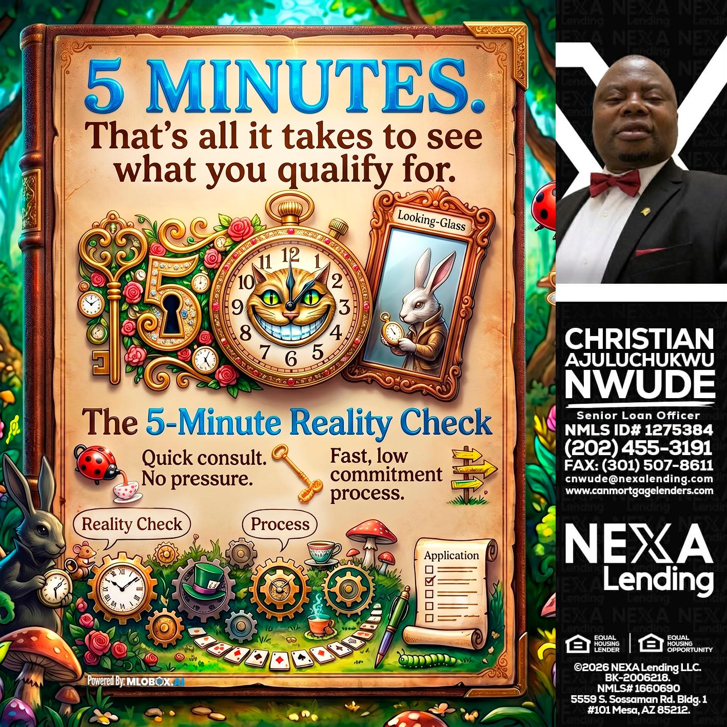 Reality Check! - Christian AJuluchukwu Nwude -Senior Loan Officer