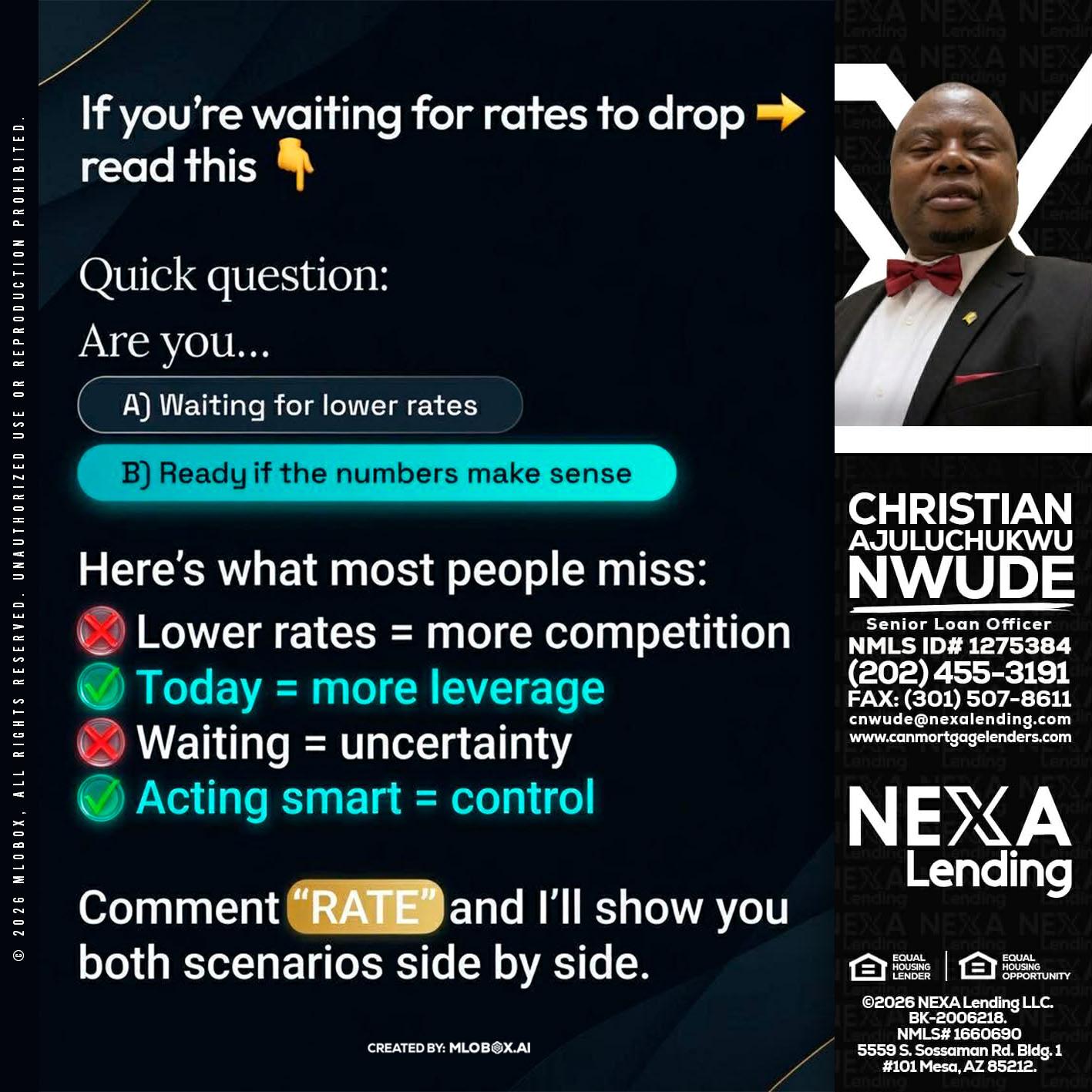 IF YOU ARE - Christian AJuluchukwu Nwude -Senior Loan Officer