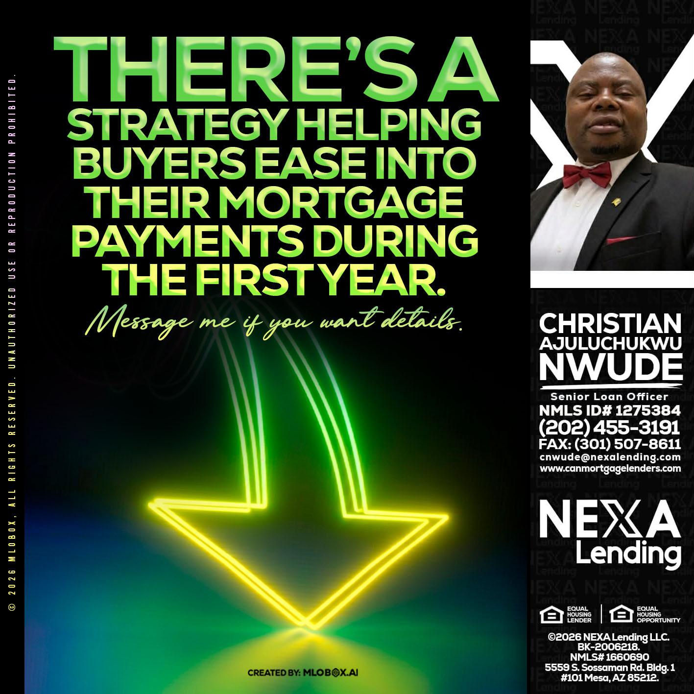THERES A STATEGY - Christian AJuluchukwu Nwude -Senior Loan Officer