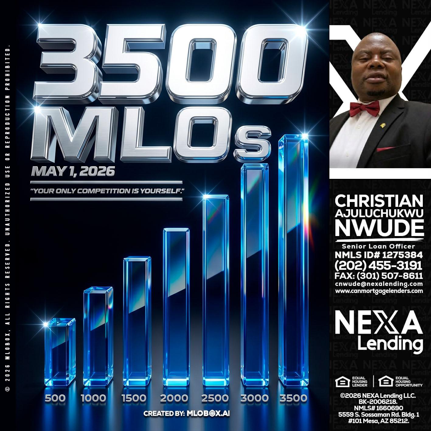 3500 MLOs - Christian AJuluchukwu Nwude -Senior Loan Officer