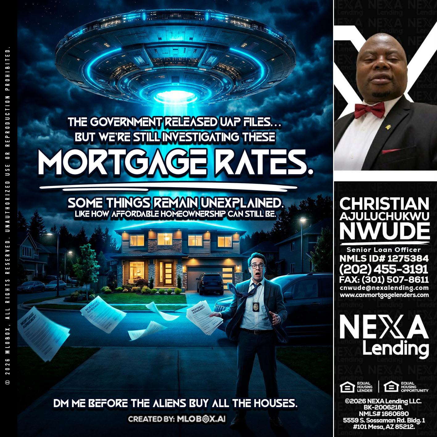 MORTGAGE RATES - Christian AJuluchukwu Nwude -Senior Loan Officer