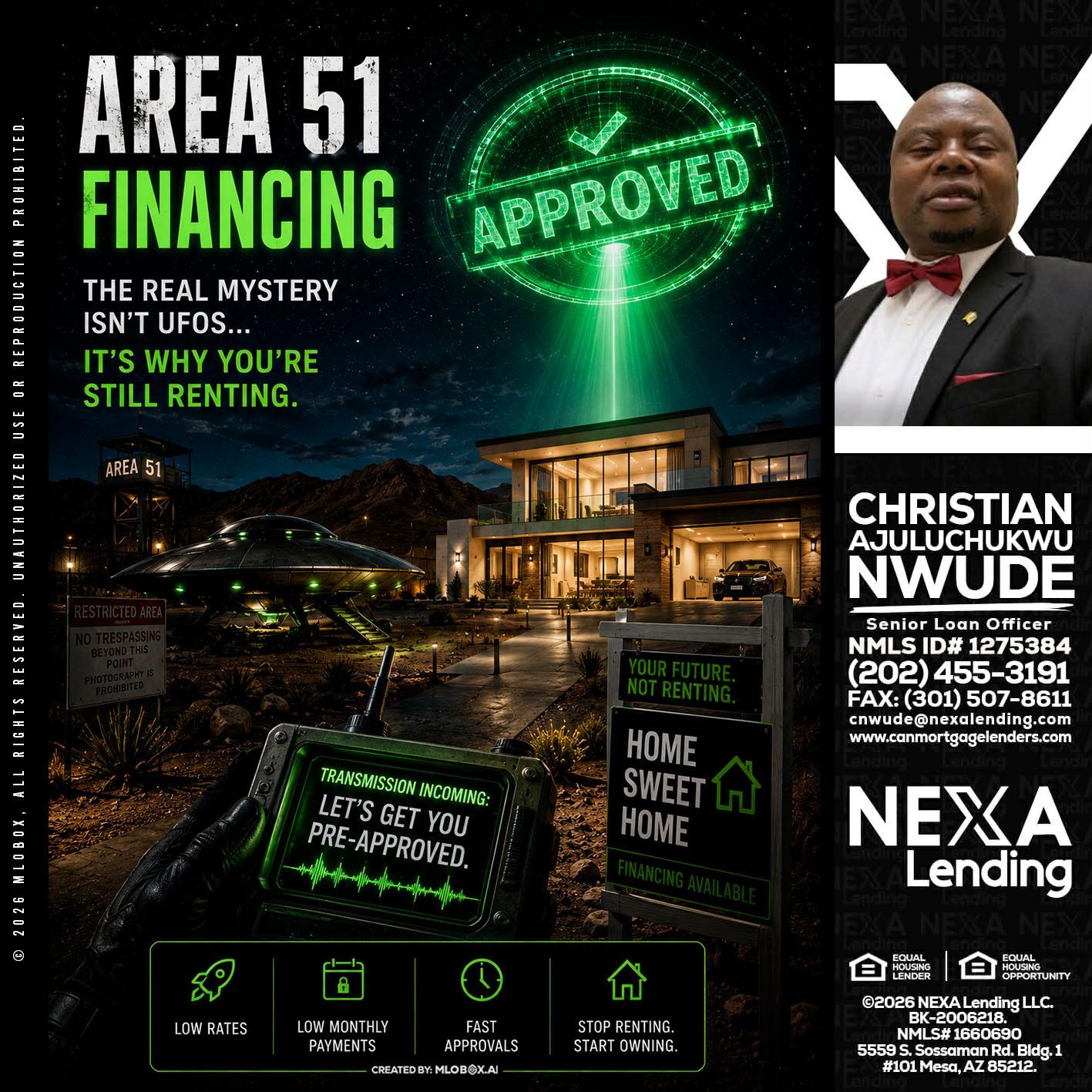 AREA 51 - Christian AJuluchukwu Nwude -Senior Loan Officer