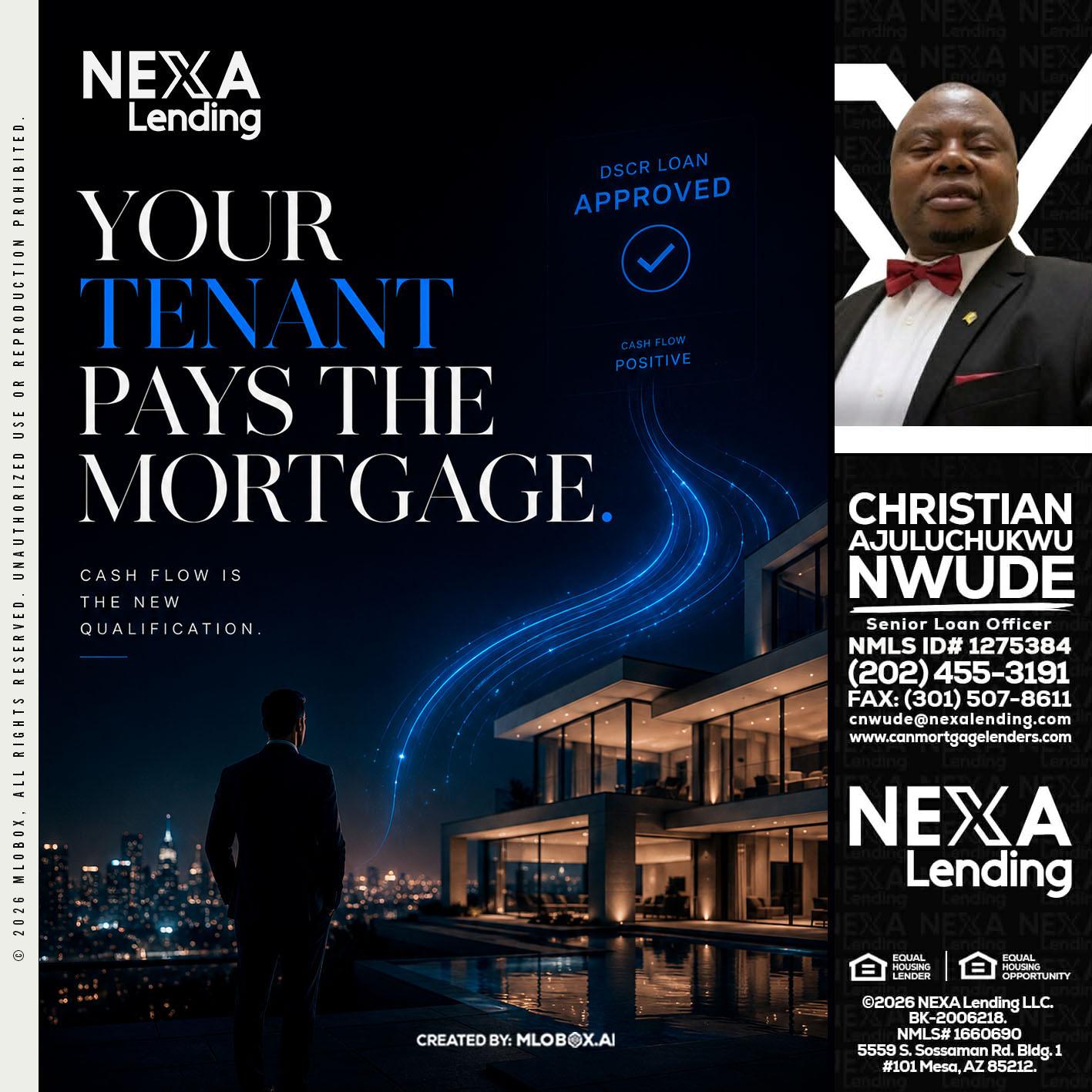 DSCR LOANS - Christian AJuluchukwu Nwude -Senior Loan Officer