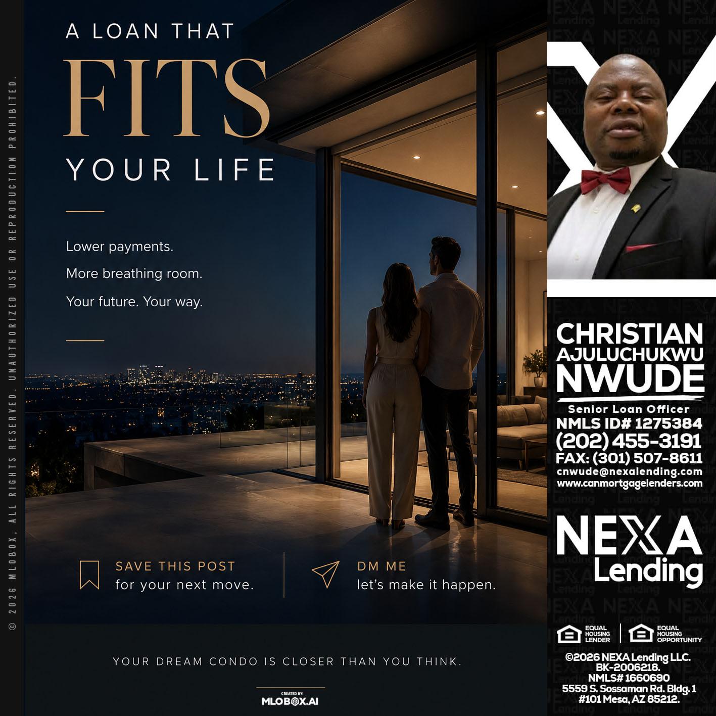 LOANS THAT FIT - Christian AJuluchukwu Nwude -Senior Loan Officer