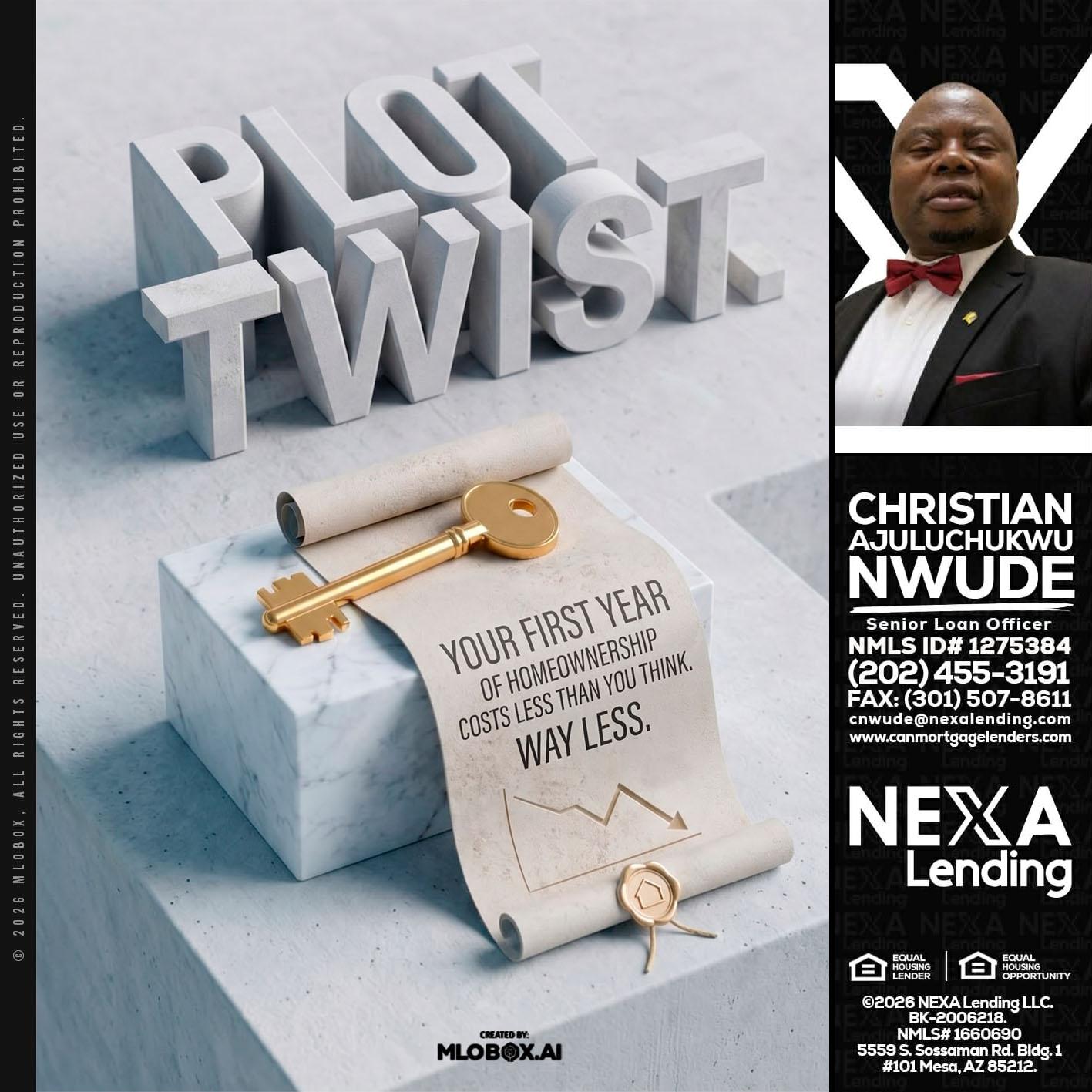 PLOT TWIST - Christian AJuluchukwu Nwude -Senior Loan Officer