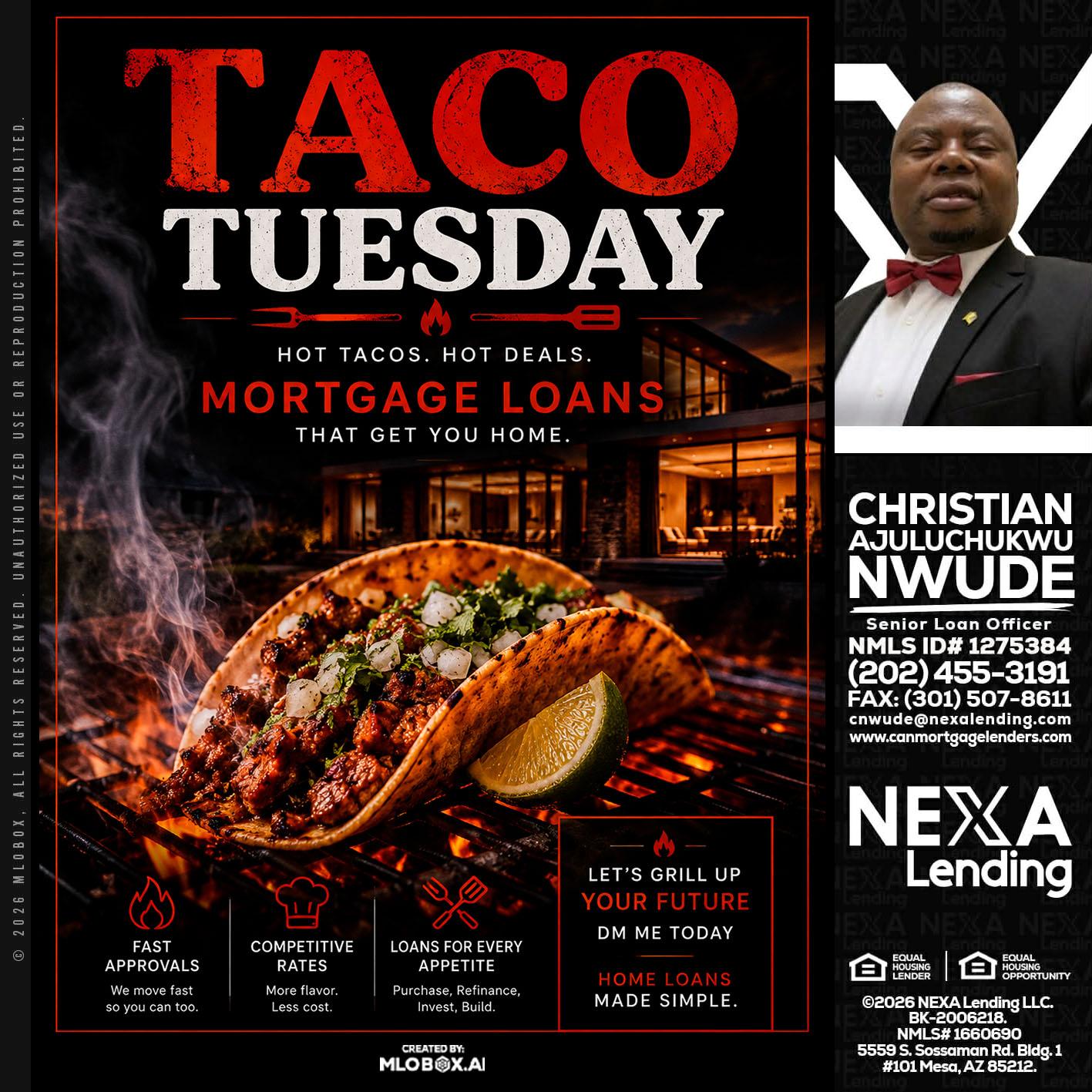 TACO TUESDAY - Christian AJuluchukwu Nwude -Senior Loan Officer