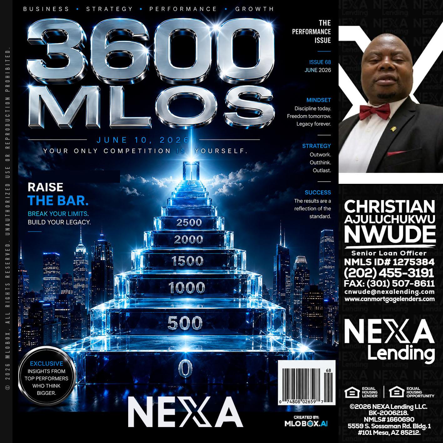 3600 MLOs - Christian AJuluchukwu Nwude -Senior Loan Officer