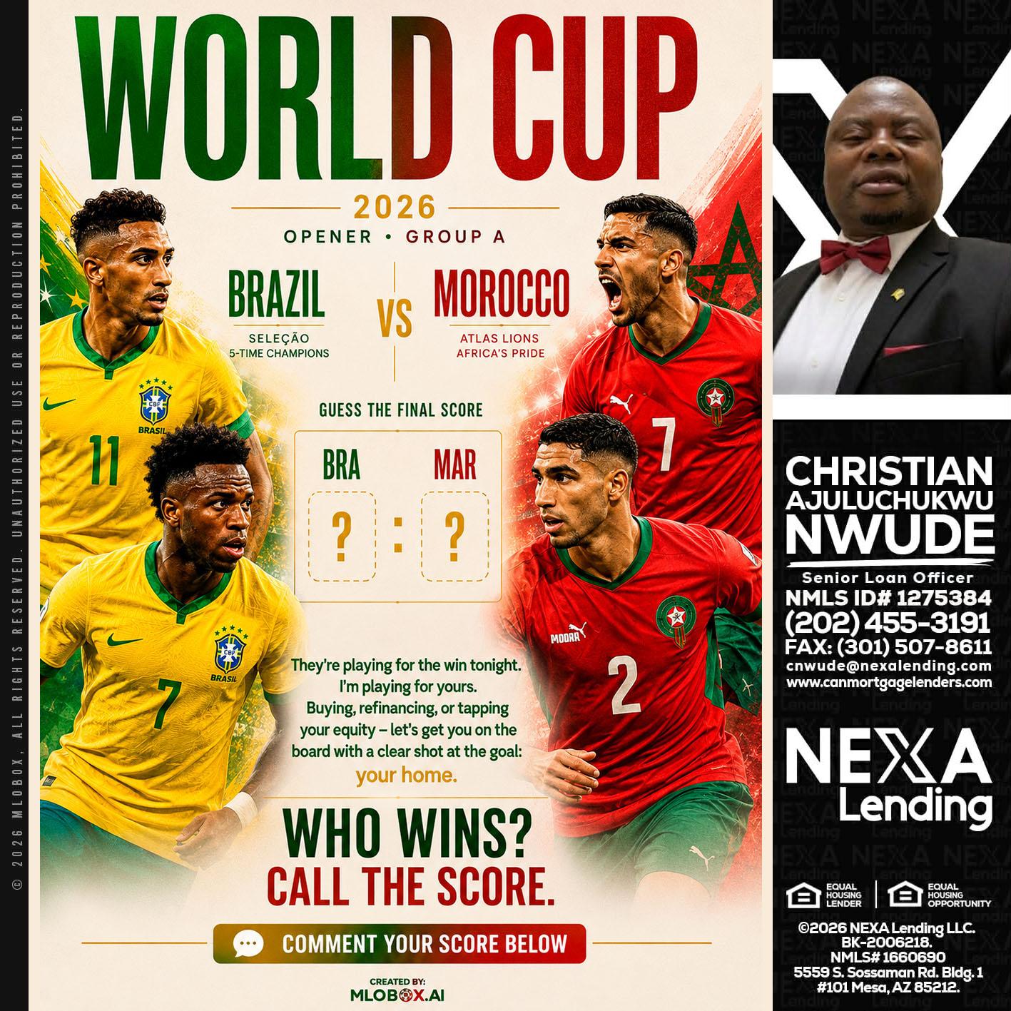 WORLD CUP - Christian AJuluchukwu Nwude -Senior Loan Officer