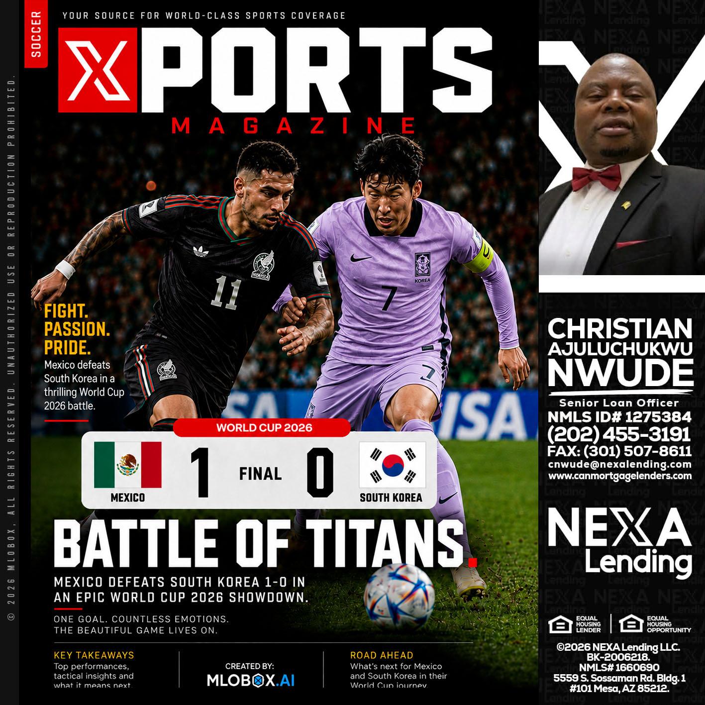 XPORTS MAGAZINE - Christian AJuluchukwu Nwude -Senior Loan Officer
