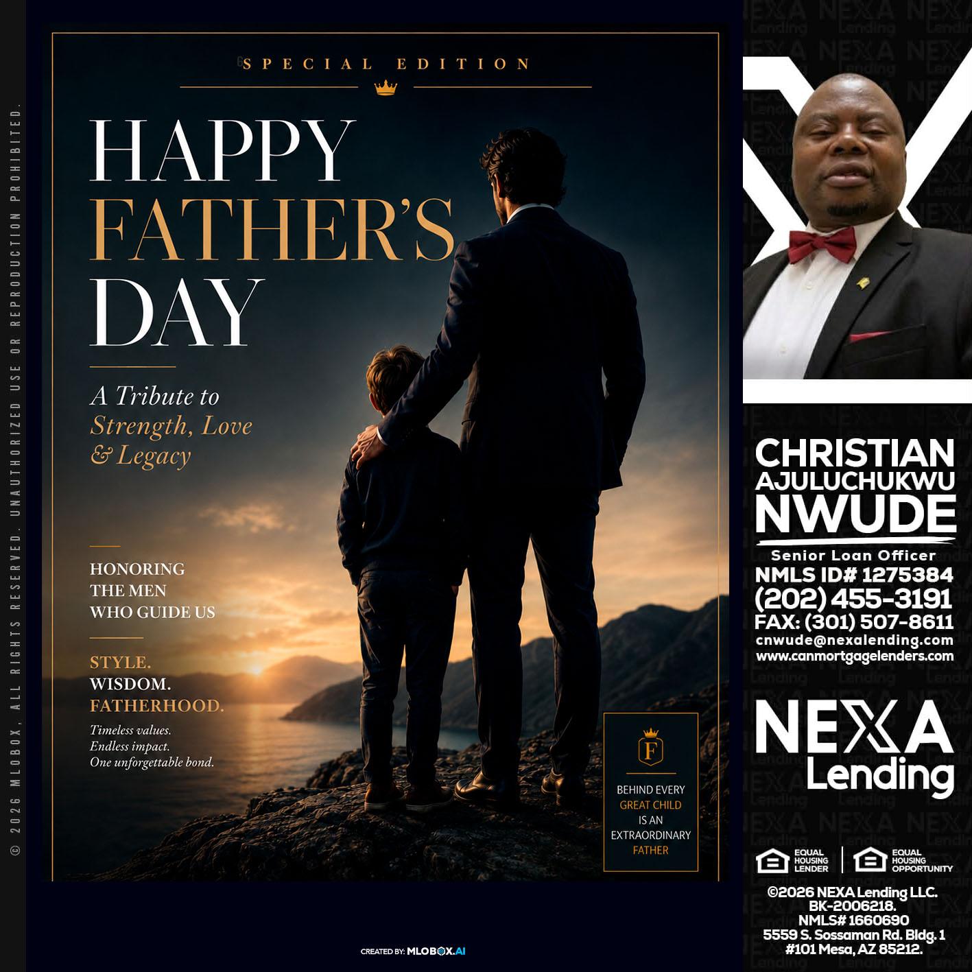HAPPY FATHERS DAY - Christian AJuluchukwu Nwude -Senior Loan Officer