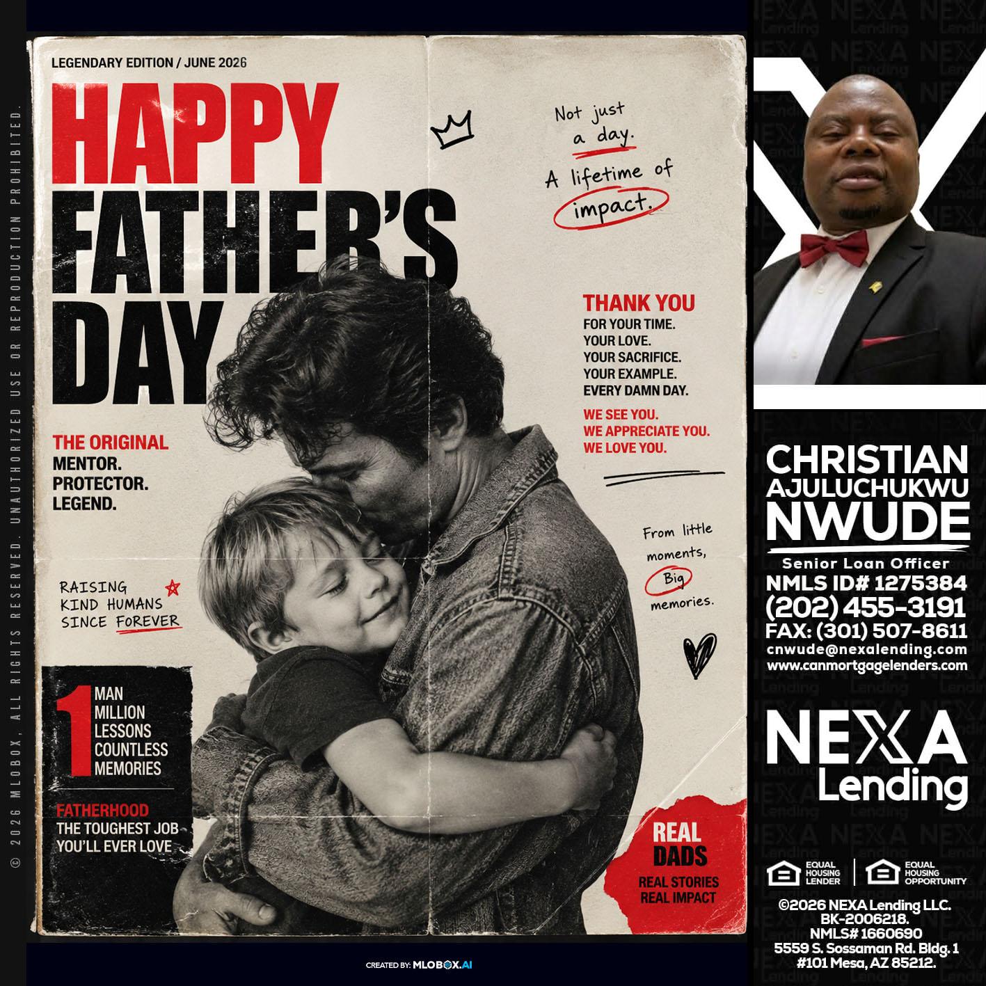 HAPPY FATHERS DAY - Christian AJuluchukwu Nwude -Senior Loan Officer