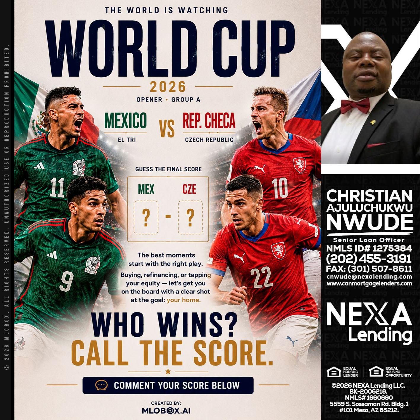 WORLD CUP 2026 - Christian AJuluchukwu Nwude -Senior Loan Officer
