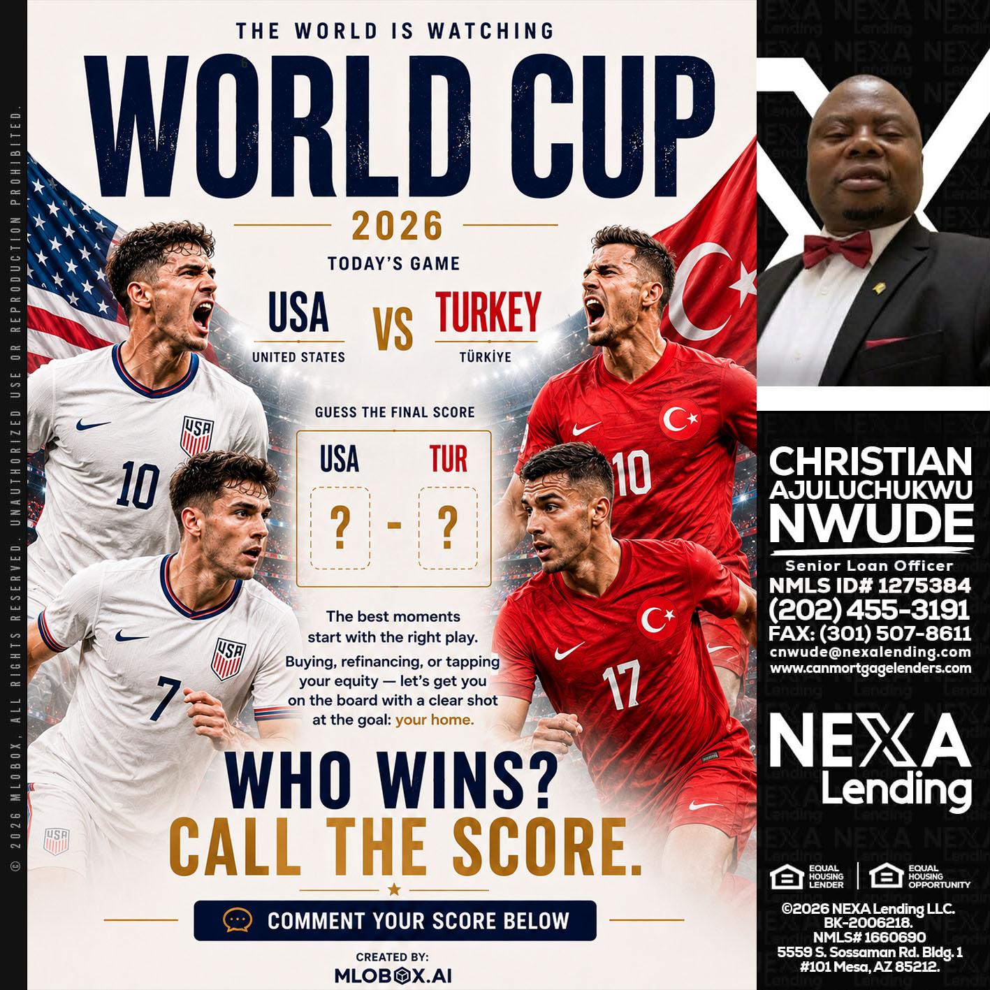 WORLD CUP 2026 - Christian AJuluchukwu Nwude -Senior Loan Officer