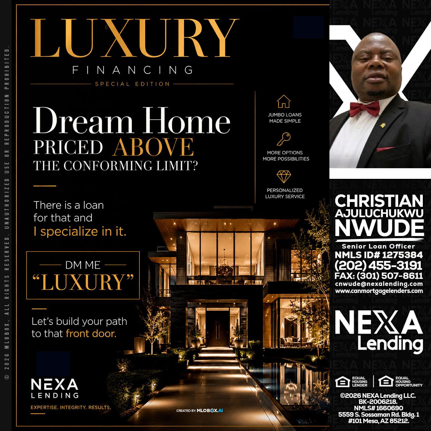 LUXURY - Christian AJuluchukwu Nwude -Senior Loan Officer