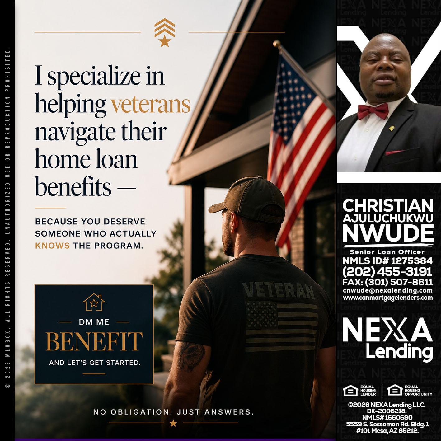 I SPECIALIZE - Christian AJuluchukwu Nwude -Senior Loan Officer