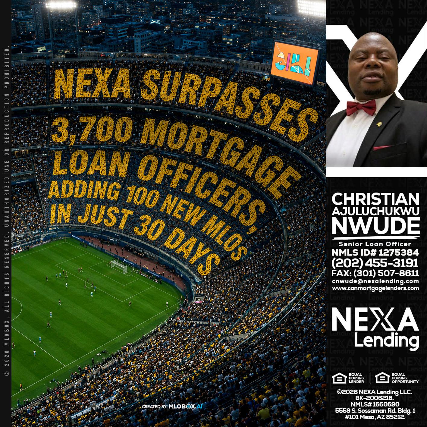 NEXA SURPASSES - Christian AJuluchukwu Nwude -Senior Loan Officer