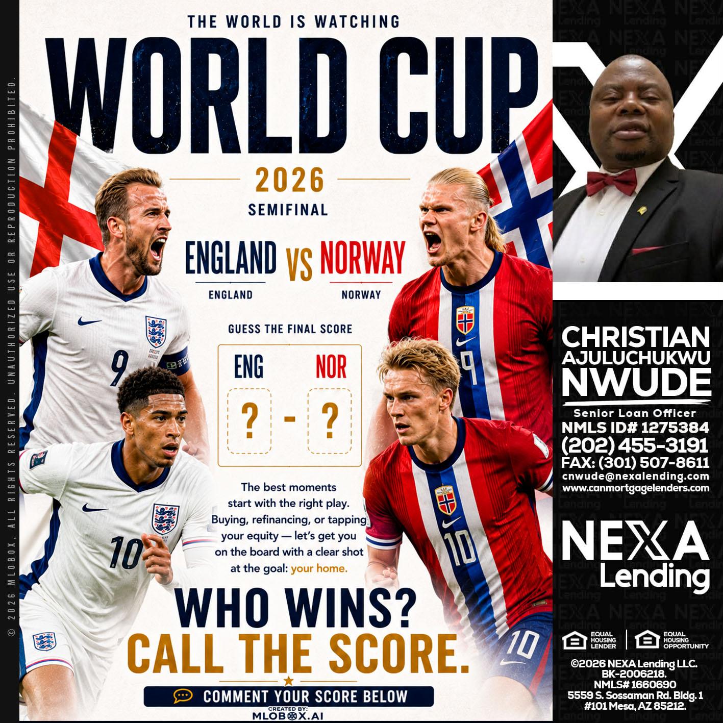 WORLD CUP 2026 - Christian AJuluchukwu Nwude -Senior Loan Officer