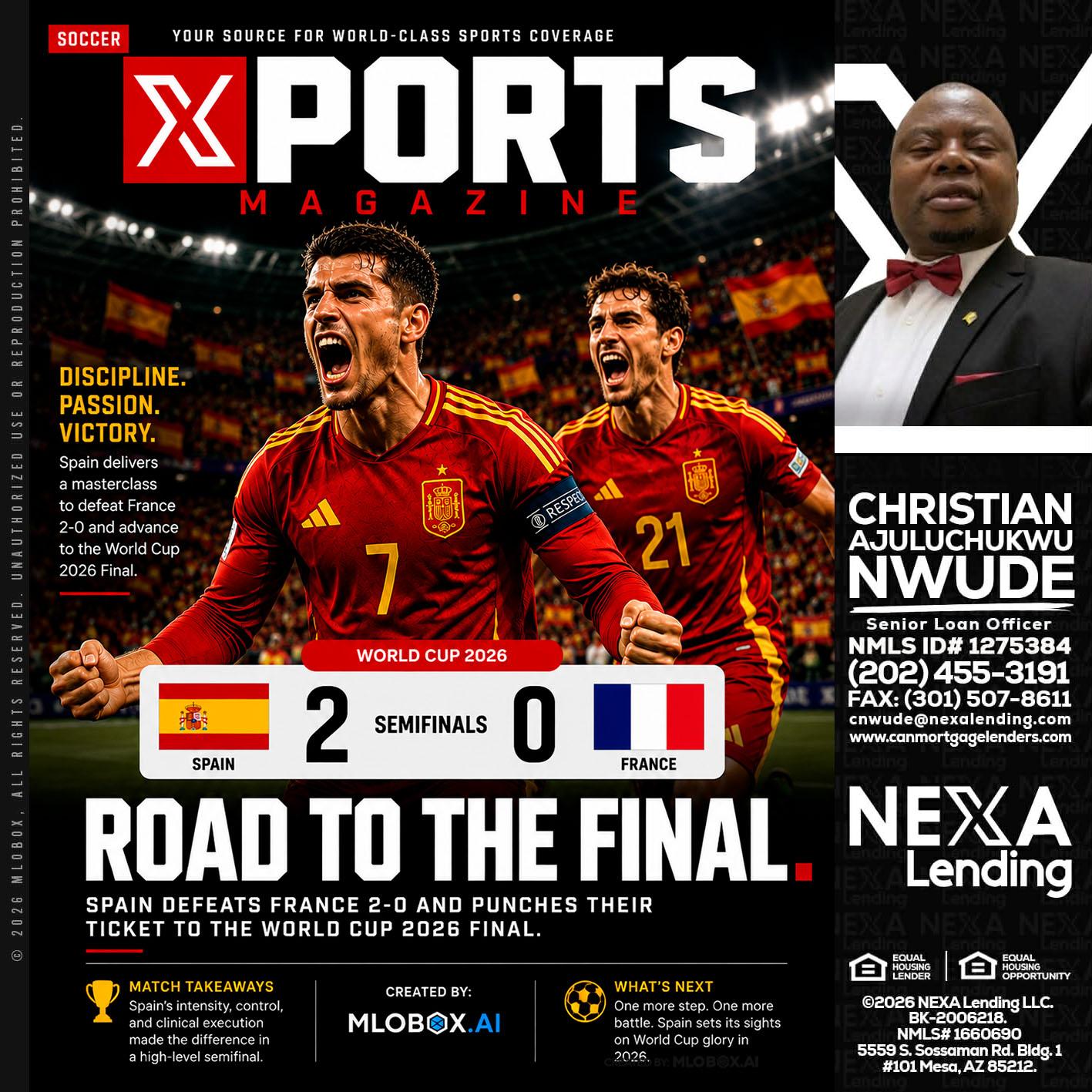 XPORTS WORLD CUP 2026 - Christian AJuluchukwu Nwude -Senior Loan Officer