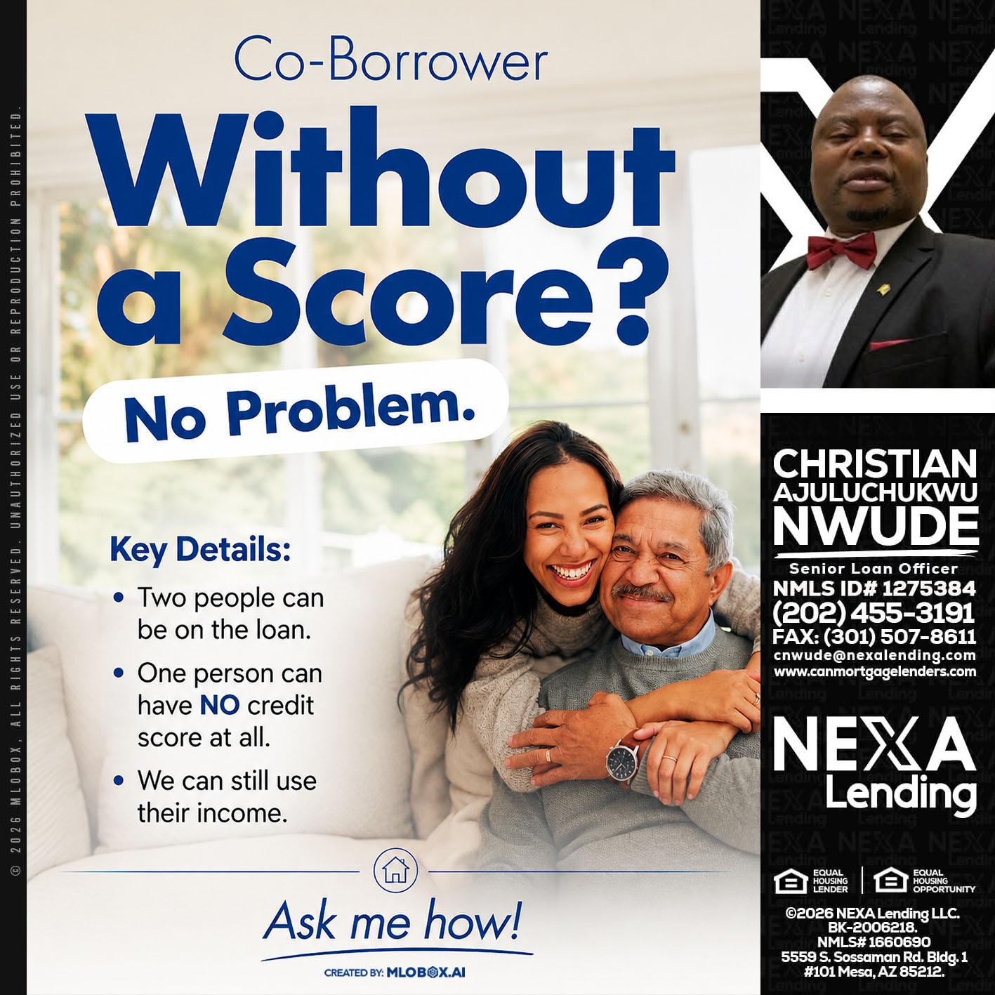 WITHOUT SCORE? - Christian AJuluchukwu Nwude -Senior Loan Officer