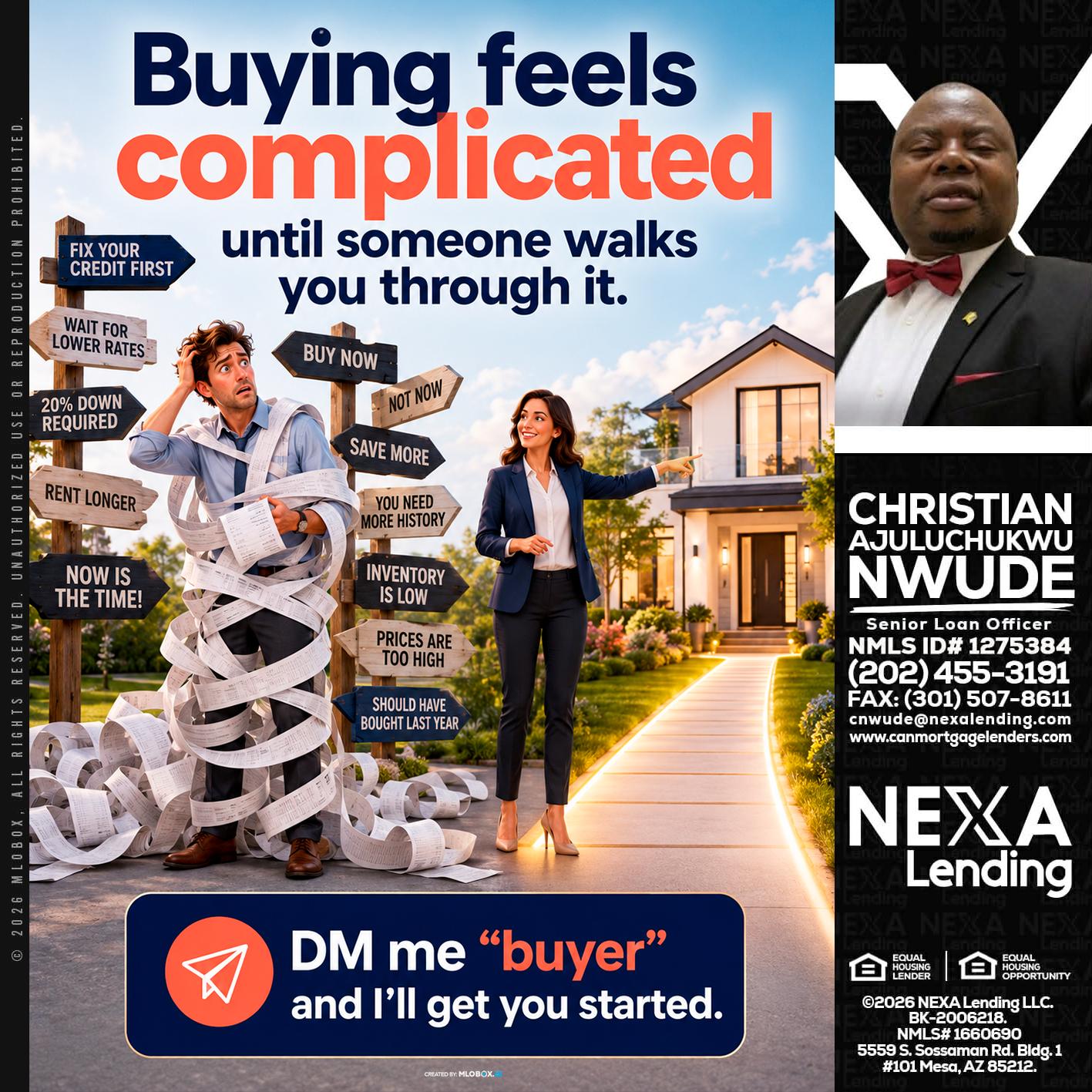 buying feels - Christian AJuluchukwu Nwude -Senior Loan Officer