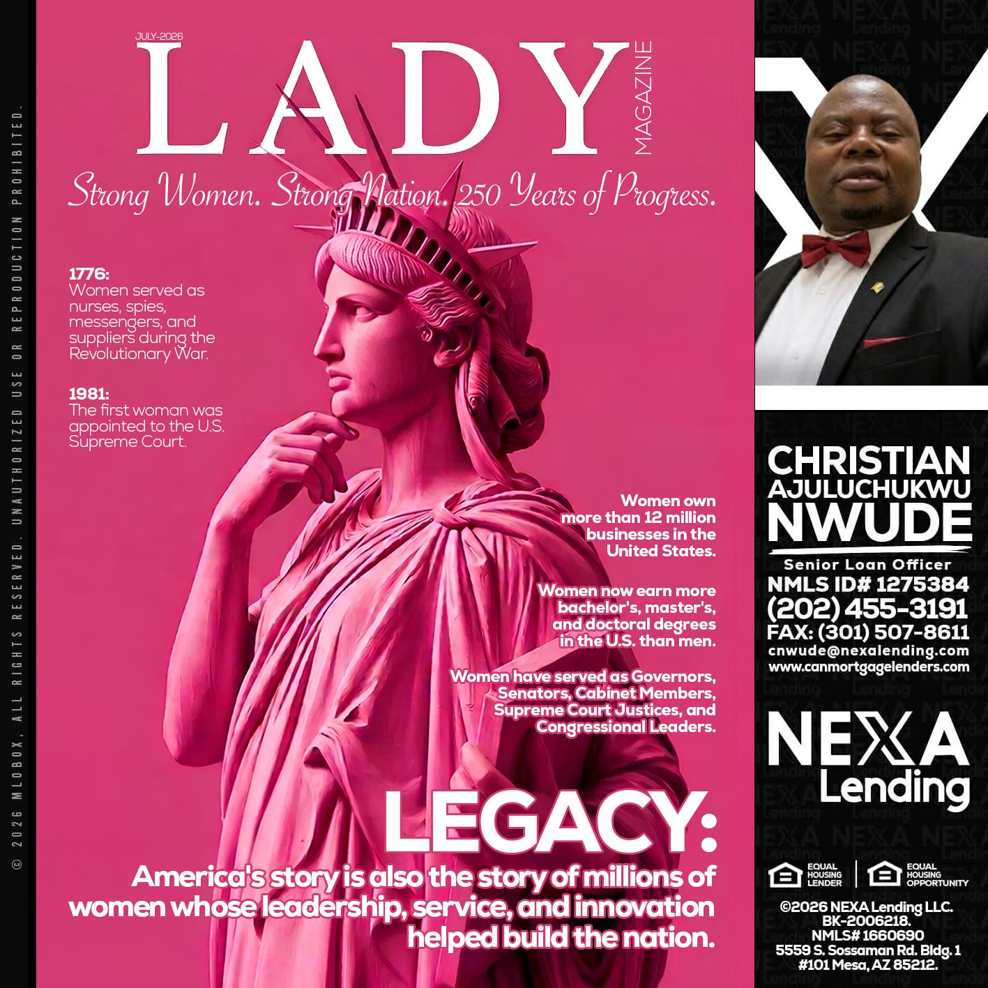 LADY LIBERTY! - Christian AJuluchukwu Nwude -Senior Loan Officer