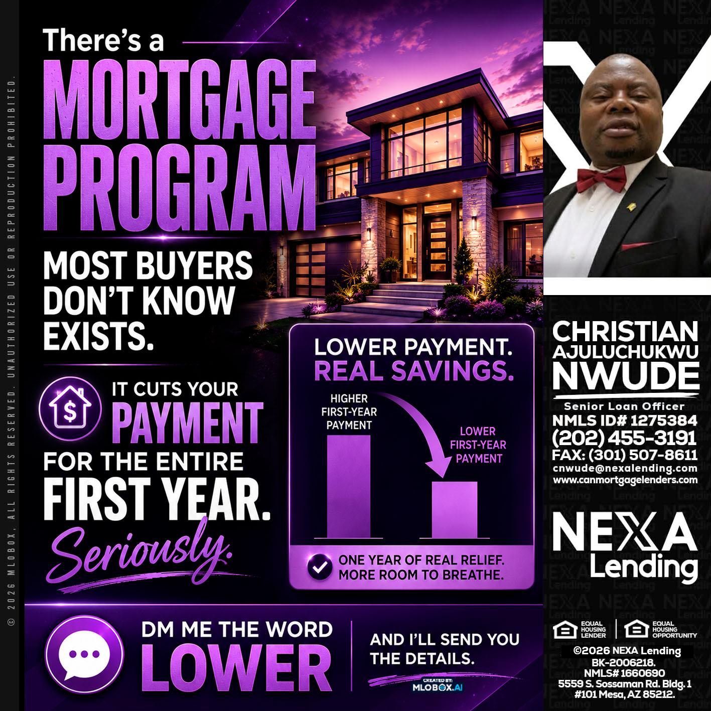 MORTGAGE PROGRAM - Christian AJuluchukwu Nwude -Senior Loan Officer