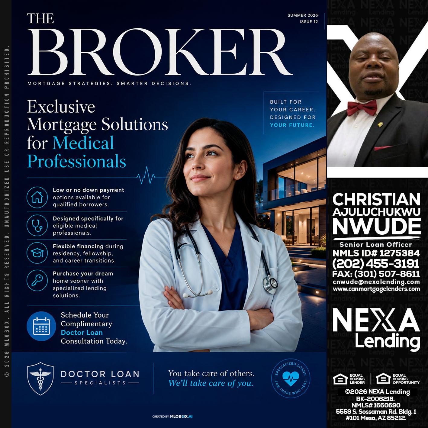 THE BROKER - Christian AJuluchukwu Nwude -Senior Loan Officer