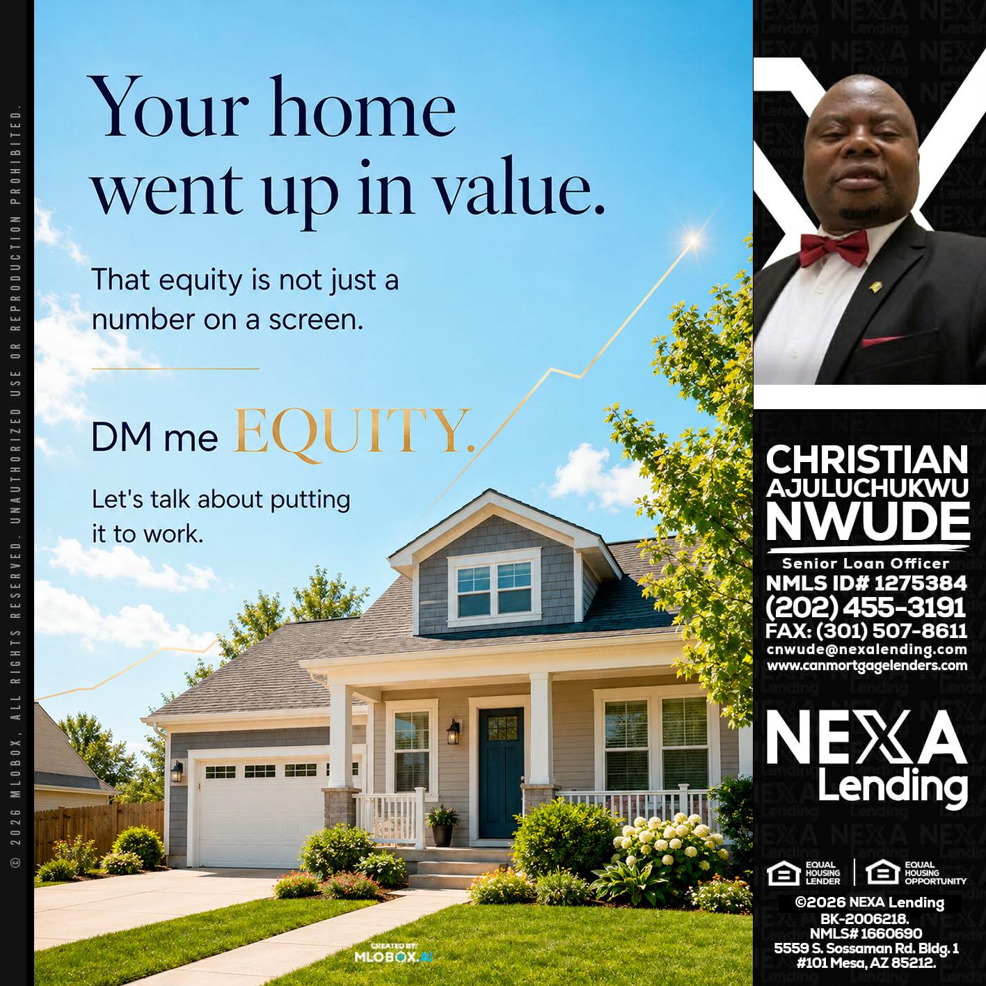 YOUR HOME - Christian AJuluchukwu Nwude -Senior Loan Officer