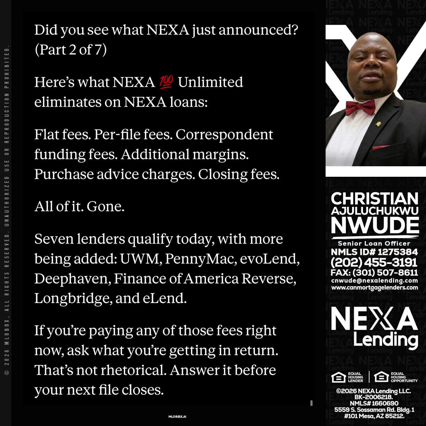 2 OF 7 - Christian AJuluchukwu Nwude -Senior Loan Officer
