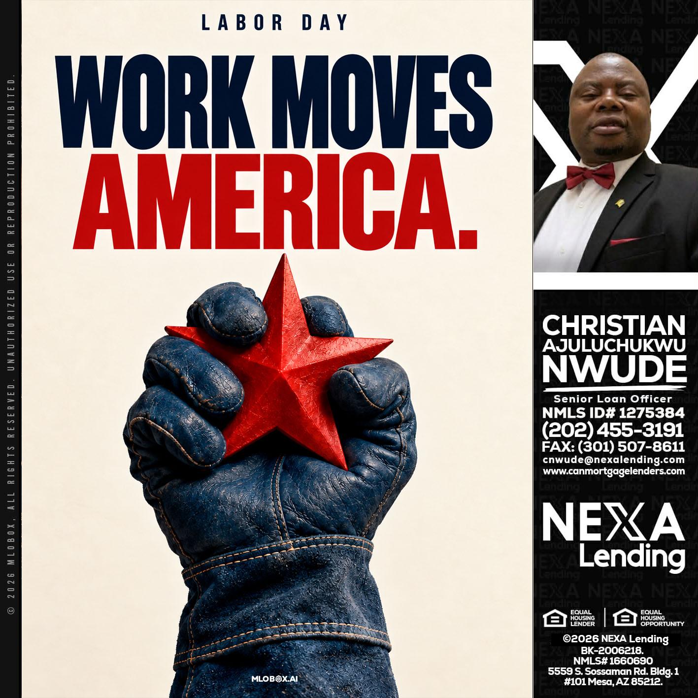WORKS MOVES AMERICA - Christian AJuluchukwu Nwude -Senior Loan Officer