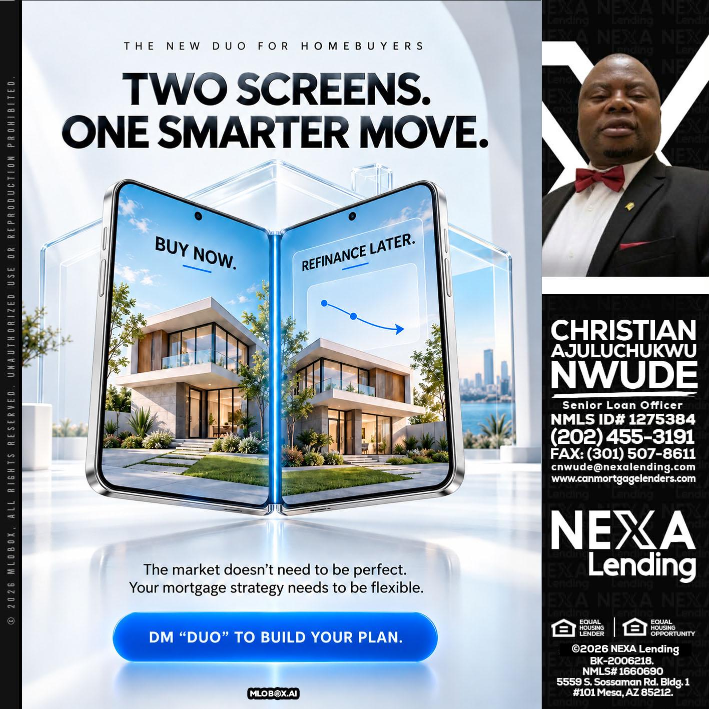 TWO SCREENS - Christian AJuluchukwu Nwude -Senior Loan Officer