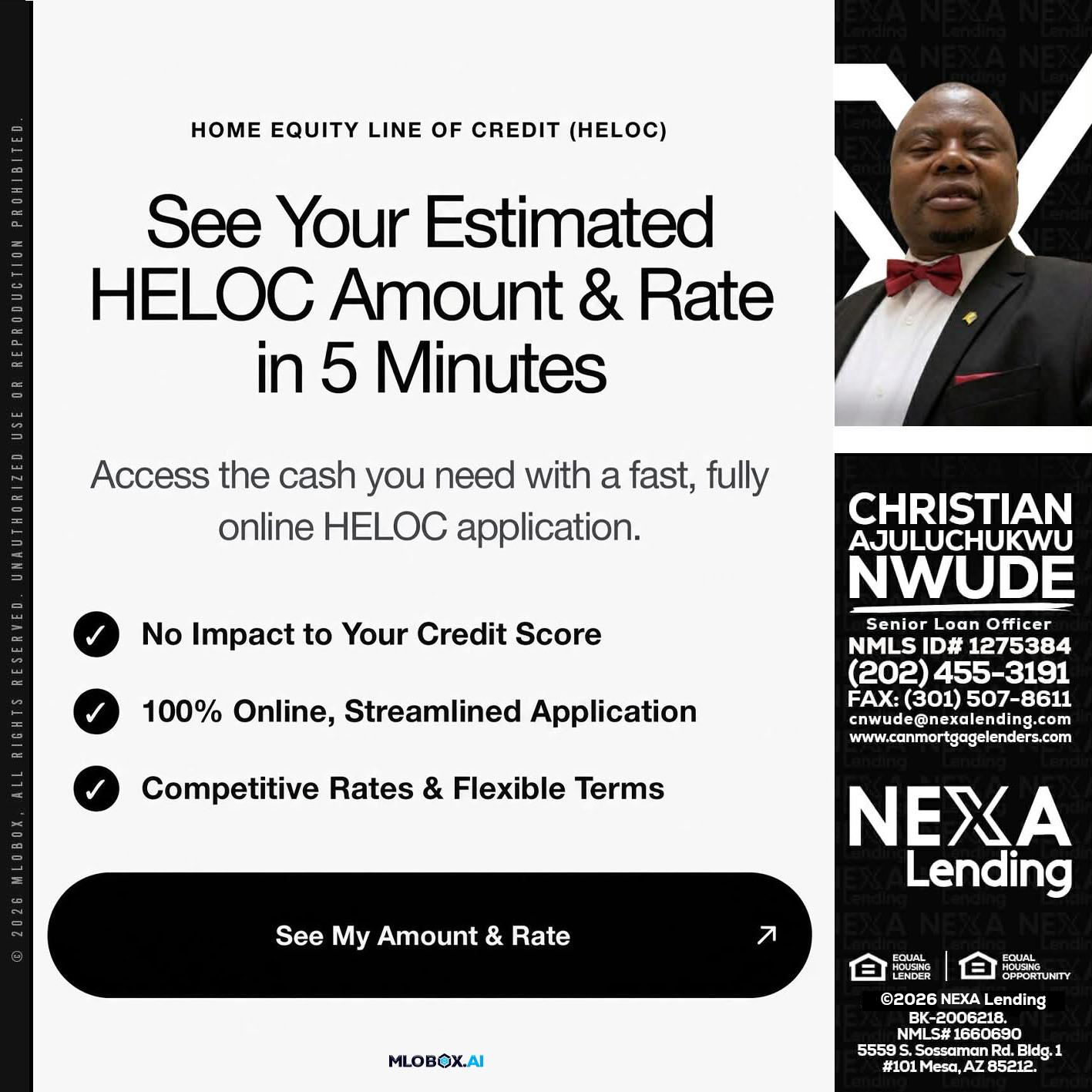 HELOC - Christian AJuluchukwu Nwude -Senior Loan Officer
