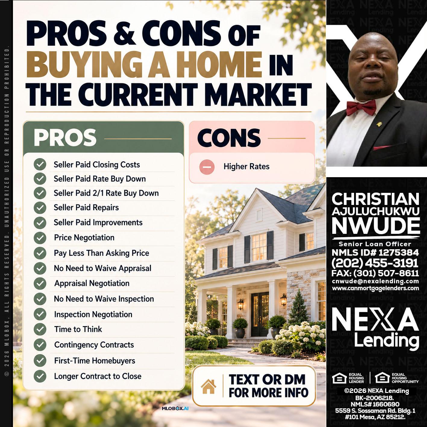 pros and cons - Christian AJuluchukwu Nwude -Senior Loan Officer