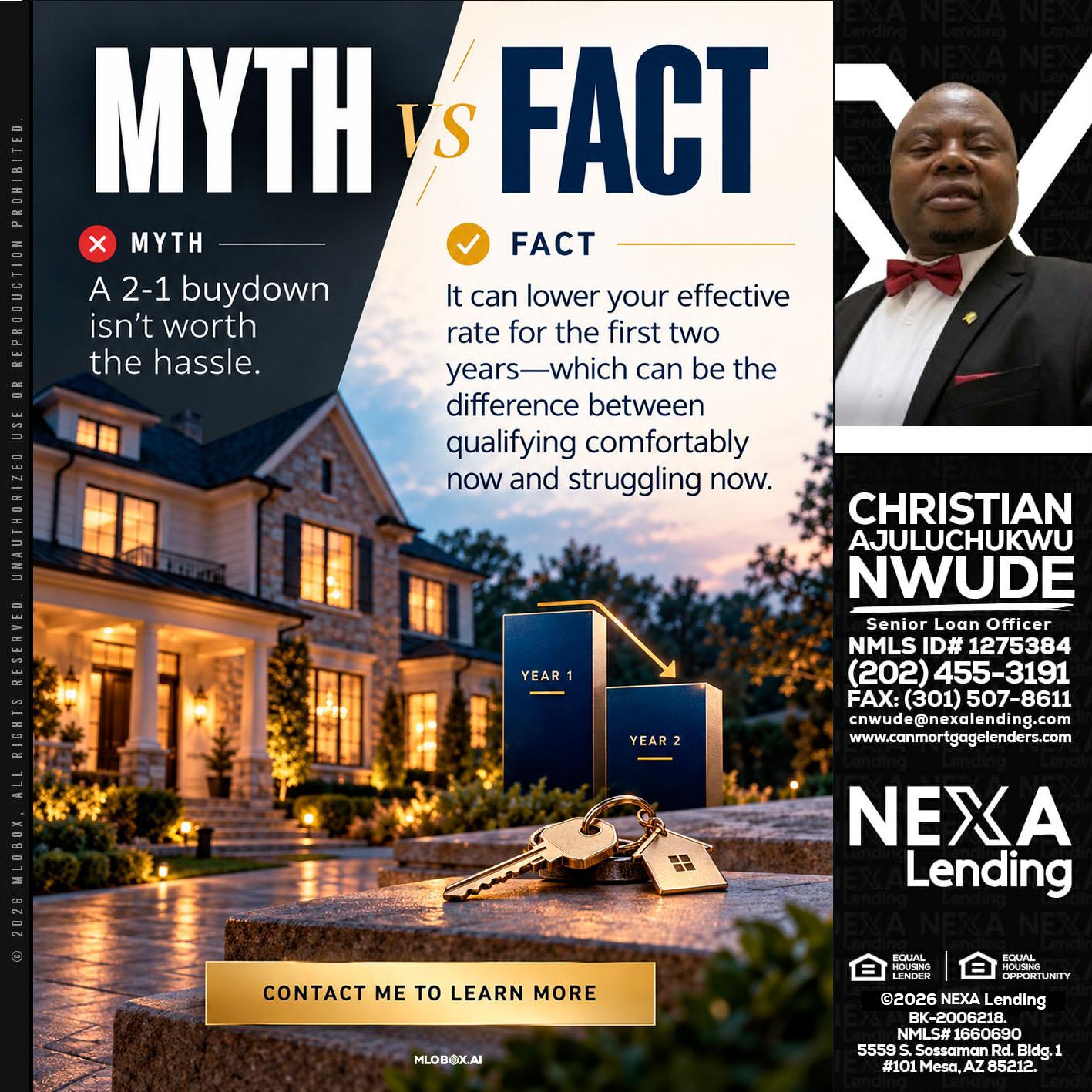 MYTH VS FACT - Christian AJuluchukwu Nwude -Senior Loan Officer