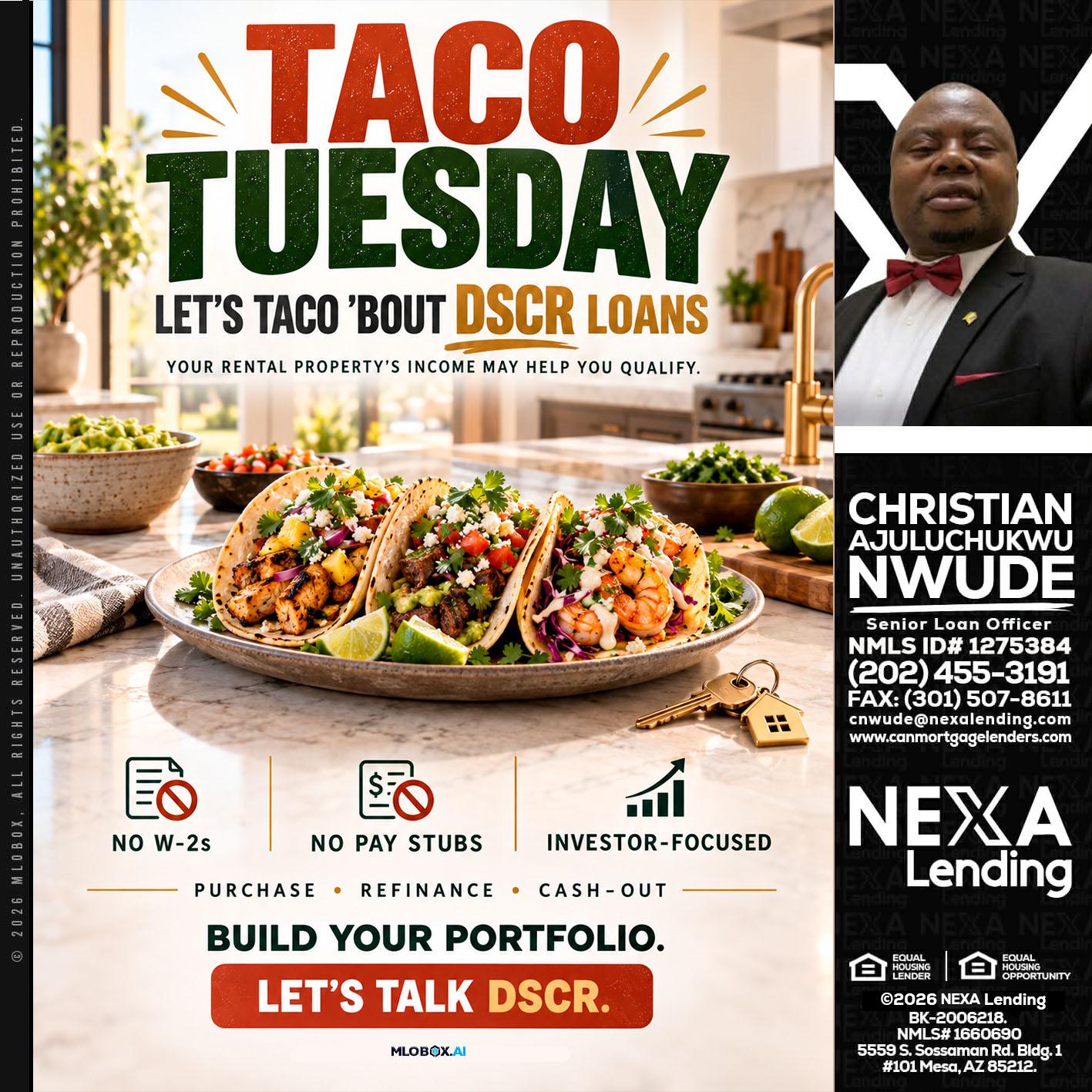 TACO TUESDAY - Christian AJuluchukwu Nwude -Senior Loan Officer