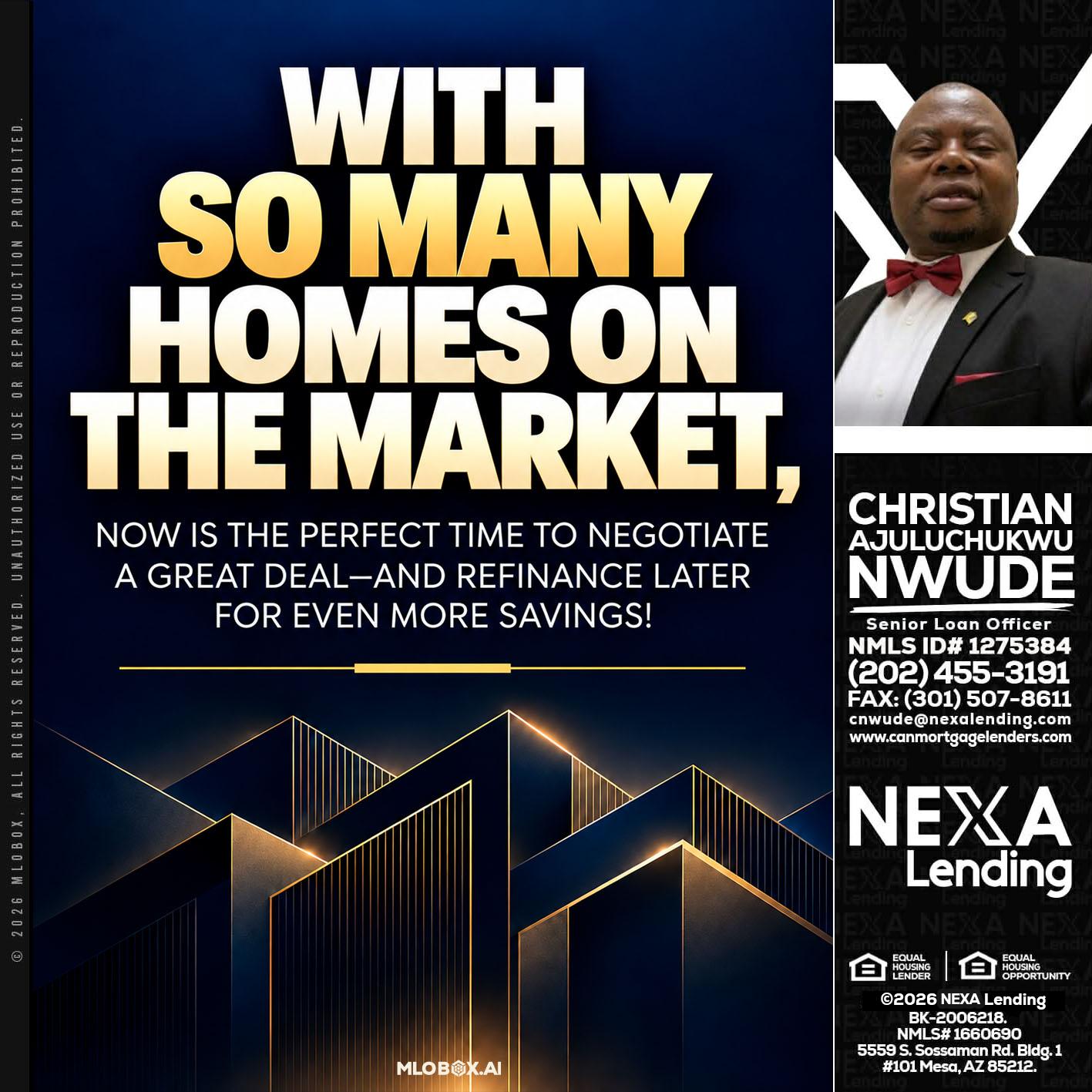 WITH SO MANY - Christian AJuluchukwu Nwude -Senior Loan Officer
