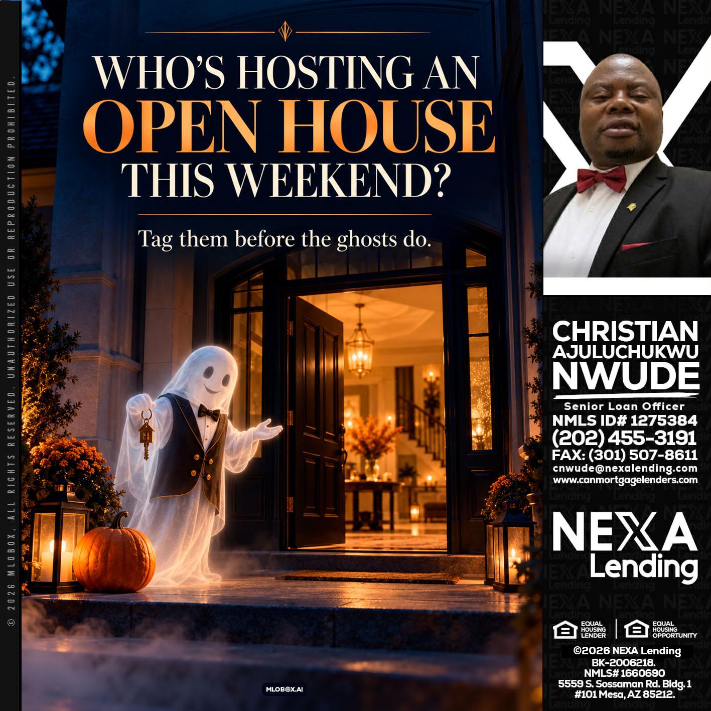 WHO IS HOSTING? - Christian AJuluchukwu Nwude -Senior Loan Officer
