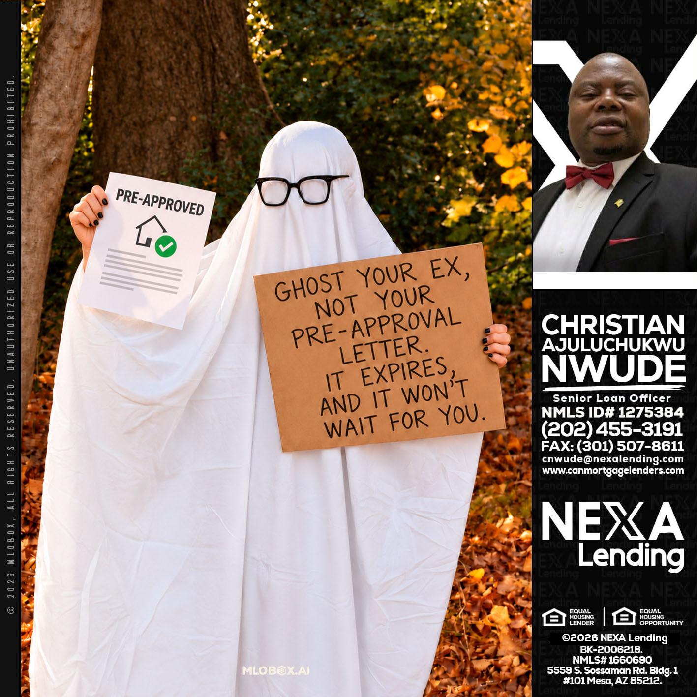 ghost you ex - Christian AJuluchukwu Nwude -Senior Loan Officer