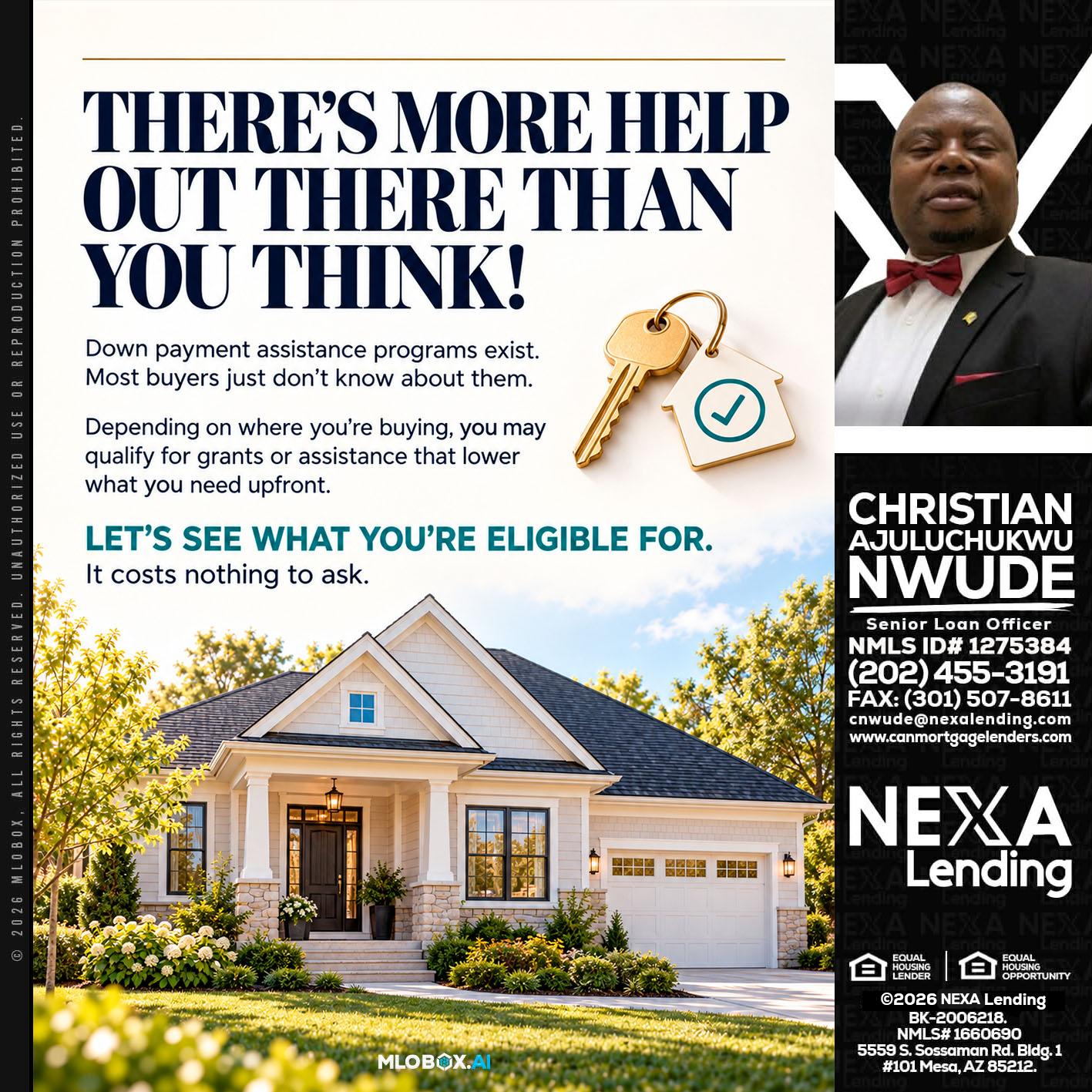 THERES MORE - Christian AJuluchukwu Nwude -Senior Loan Officer